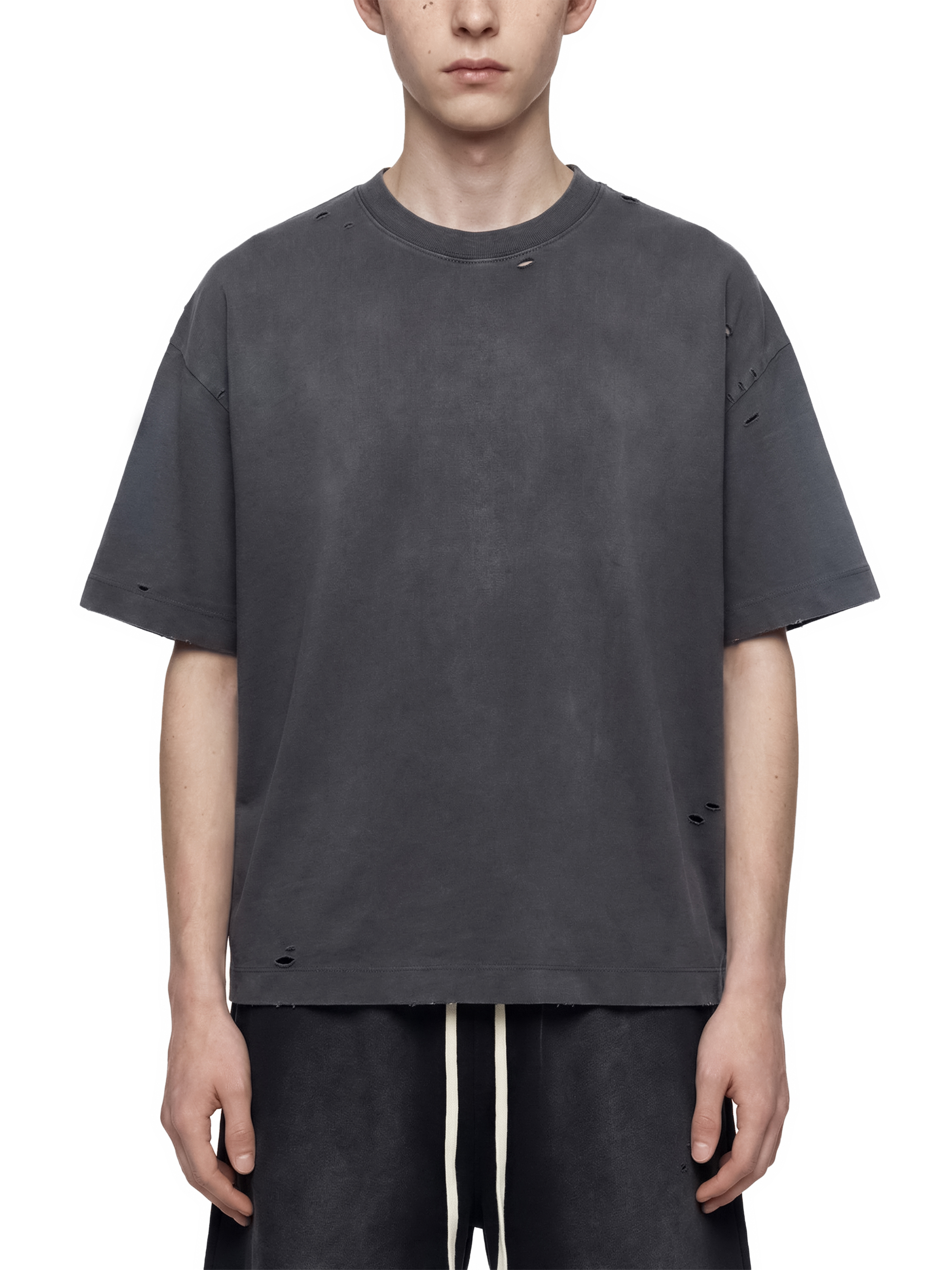 Vintage Washed Distressed Boxy Oversized T-Shirt #UT0004 | TAPSTITCH