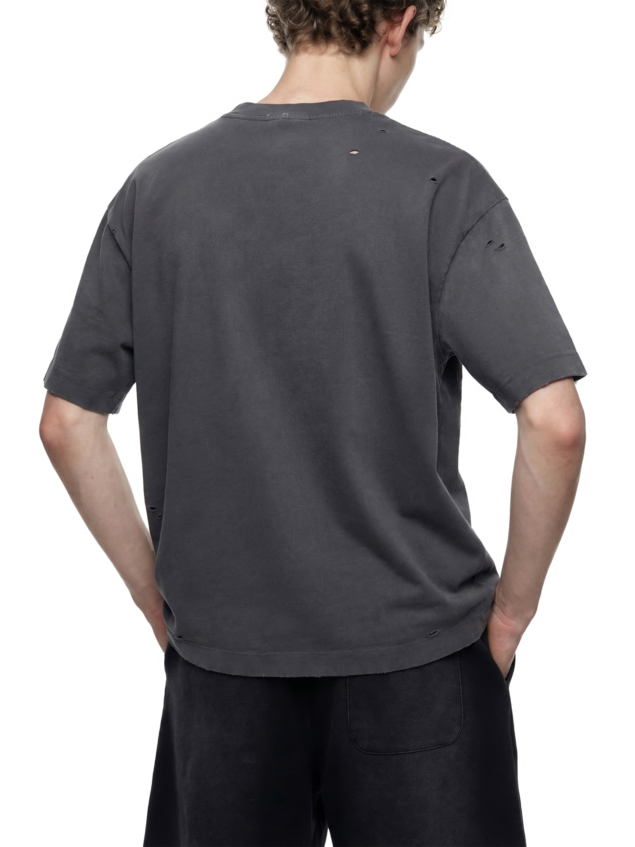Vintage Washed Distressed Boxy Oversized T-Shirt #UT0004 | TAPSTITCH