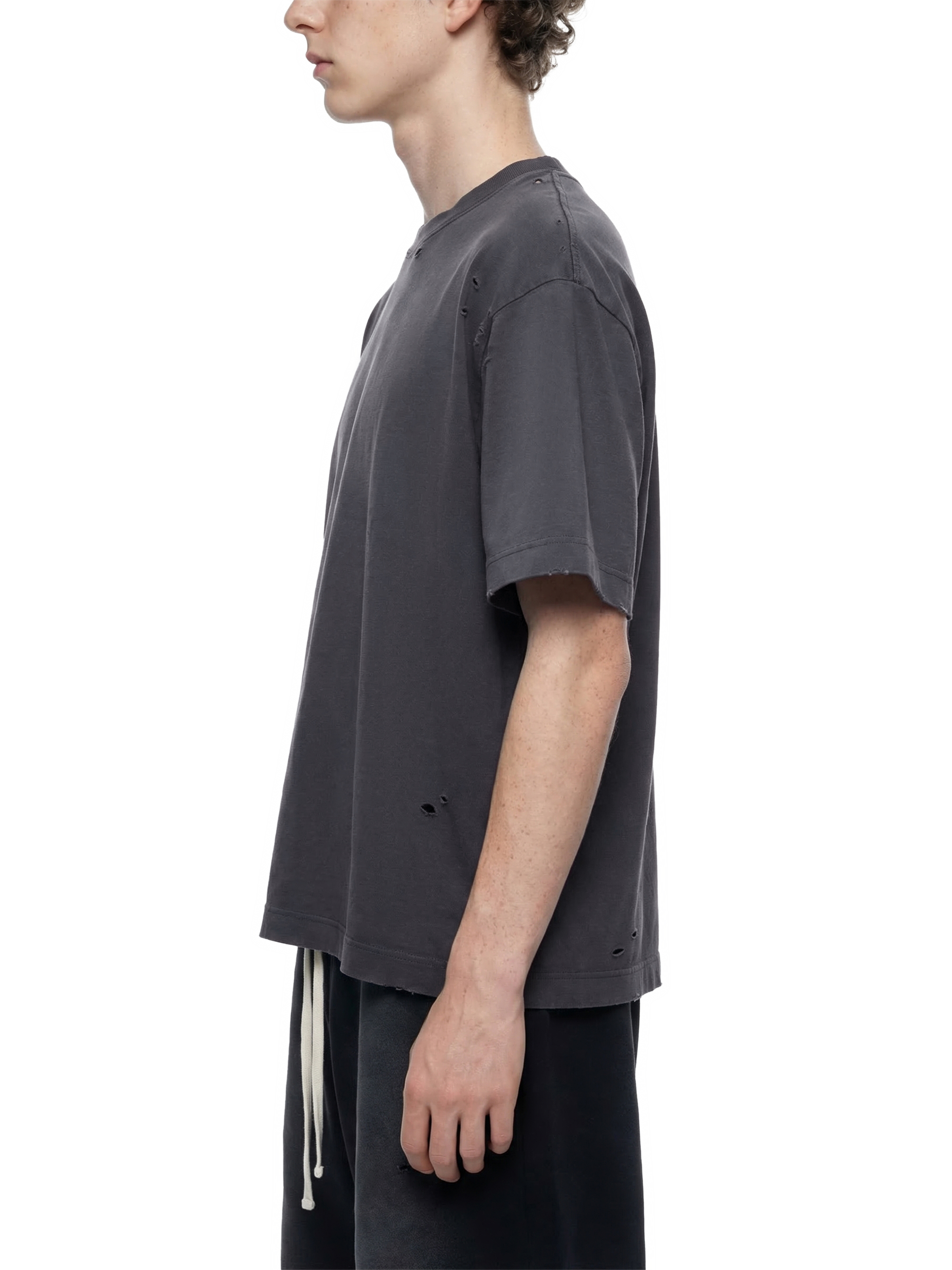 Vintage Washed Distressed Boxy Oversized T-Shirt #UT0004 | TAPSTITCH