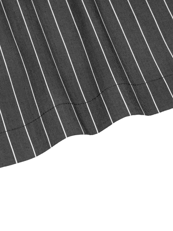 Unisex Striped Boxy Button-Up Shirt
