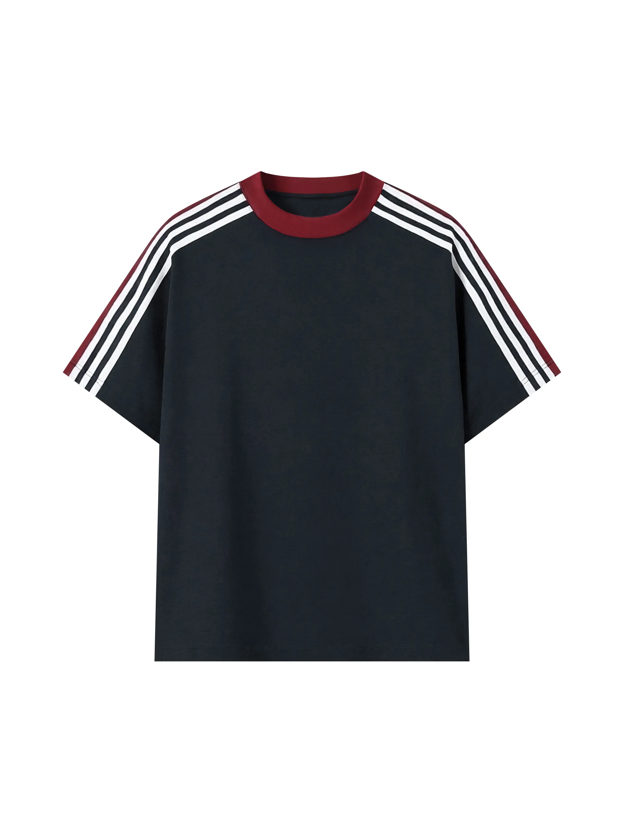 Unisex Colorblock Striped T-Shirt - Main Image