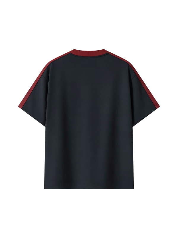 Unisex Colorblock Striped T-Shirt