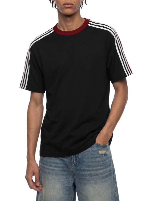 Unisex Colorblock Striped T-Shirt