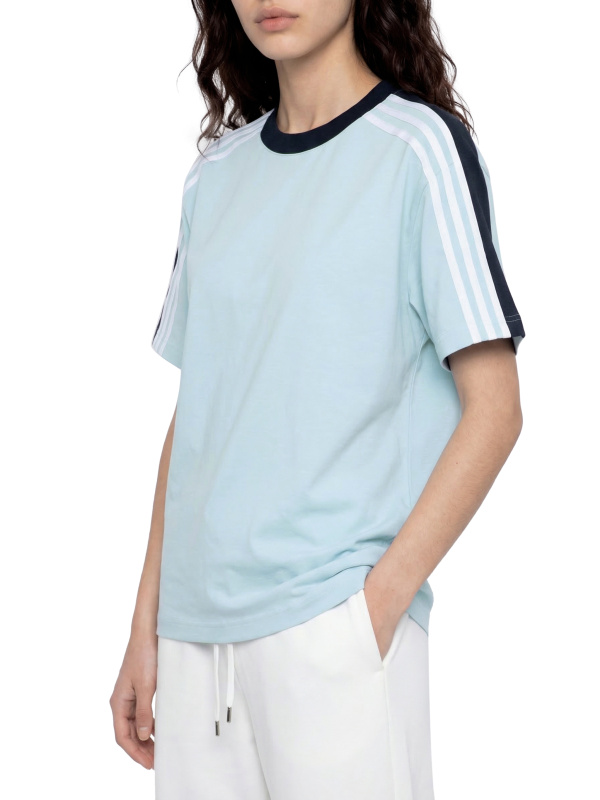 Unisex Colorblock Striped T-Shirt