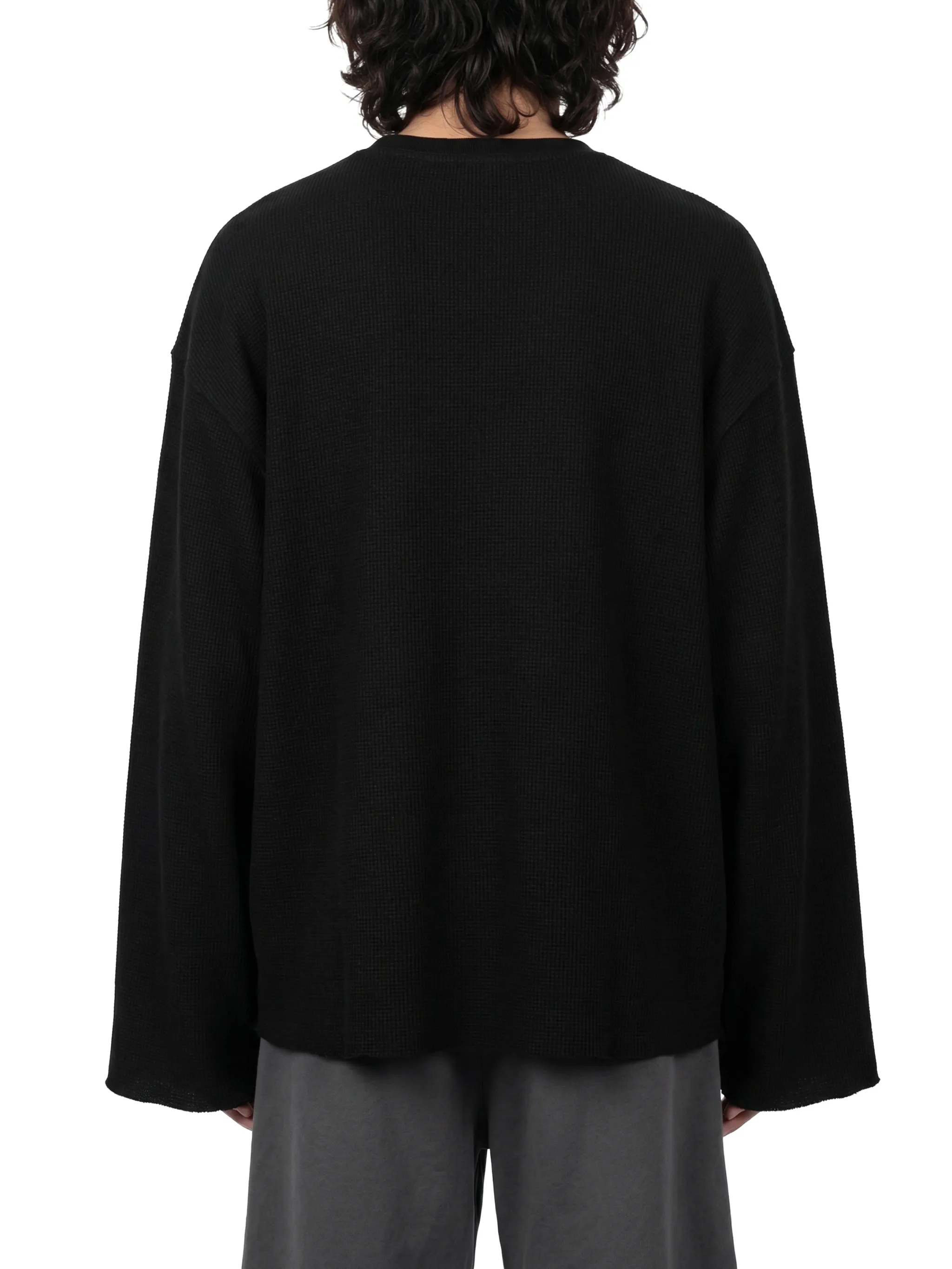 Unisex Waffle Raw Edge T-Shirt
