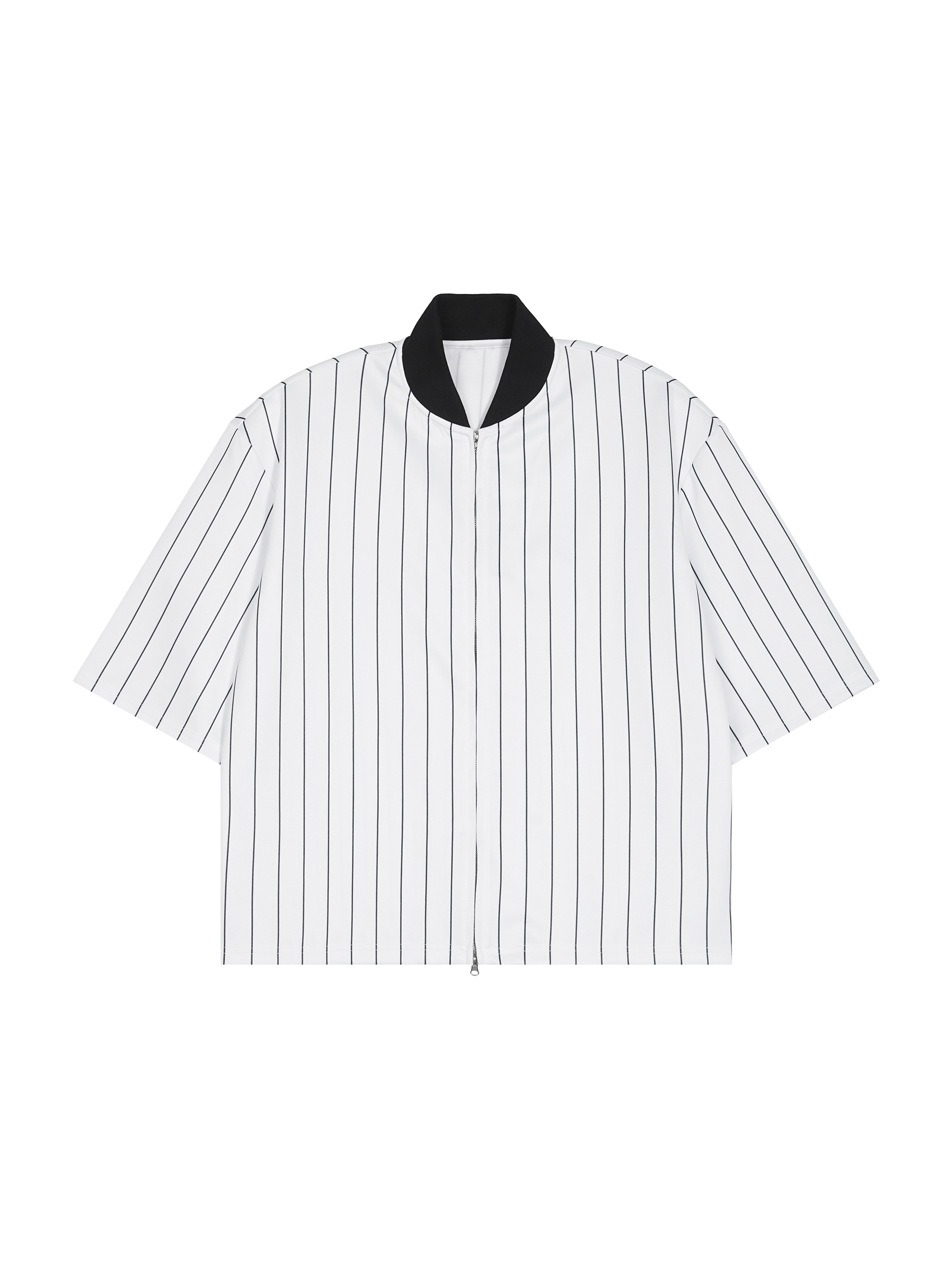 Unisex Striped Full-Zip Baseball Jersey #UT0015 | TAPSTITCH