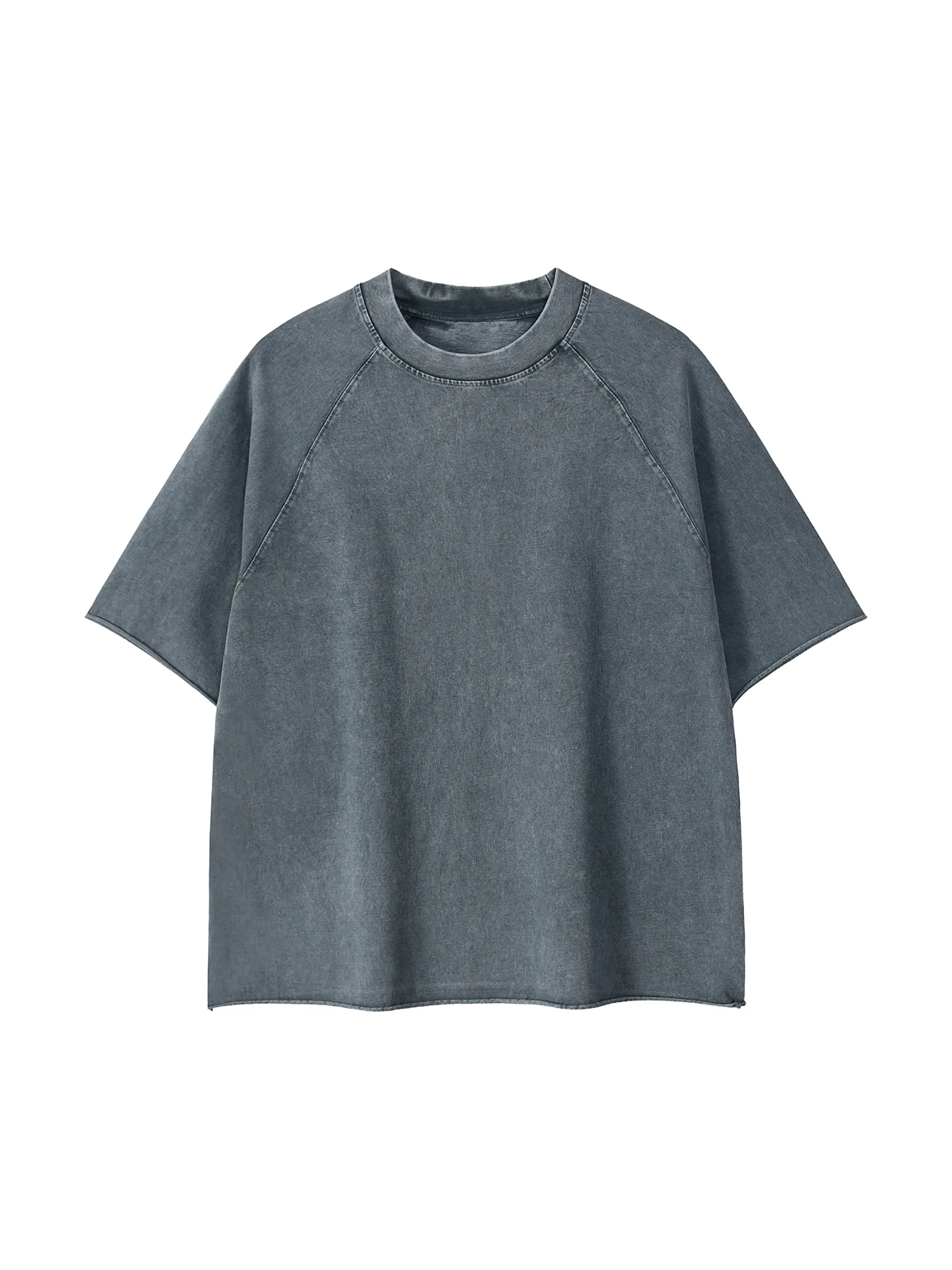 Unisex Mineral Wash Raw Edge T-Shirt - Main Image