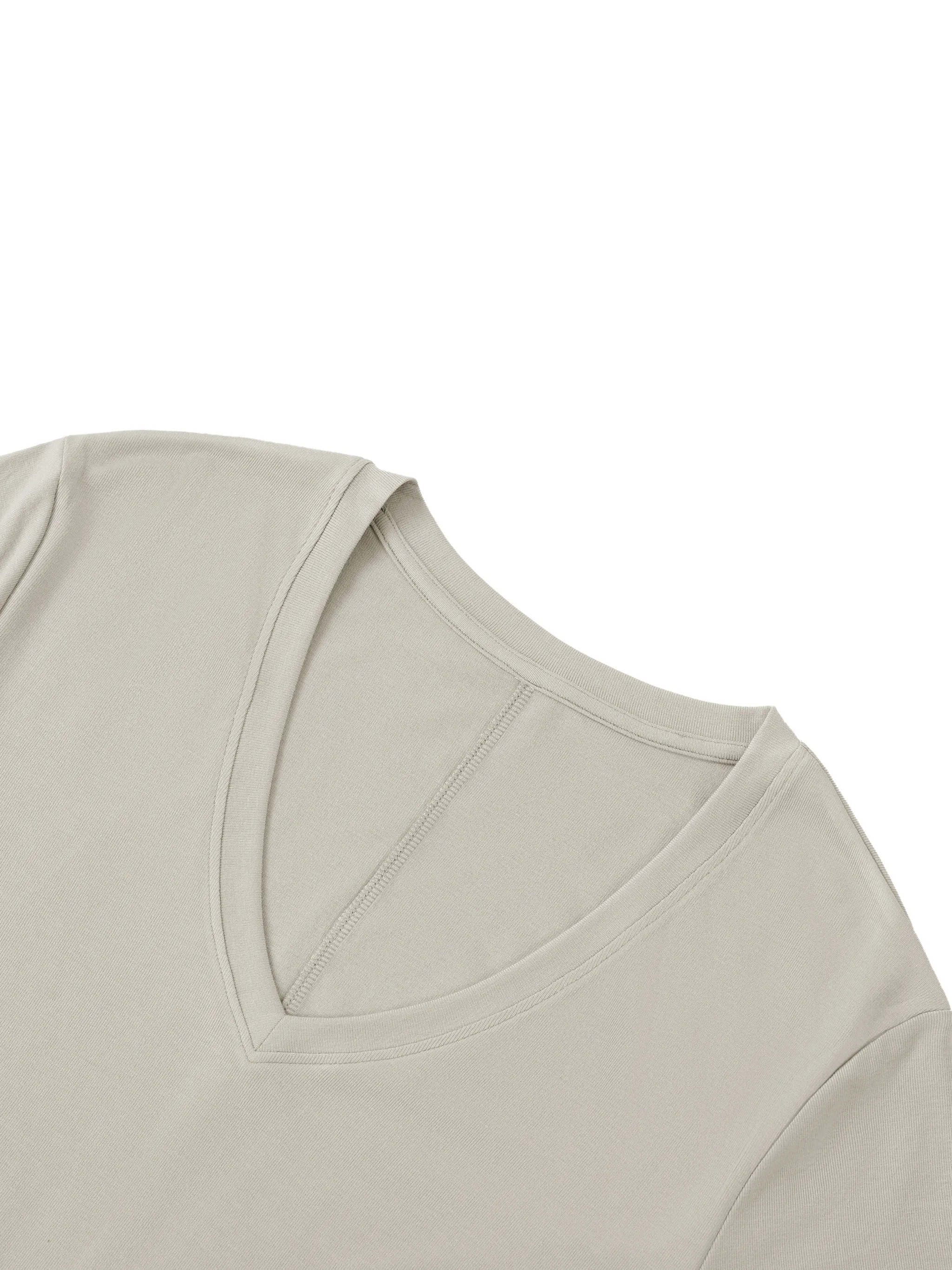 Women's V-Neck Short Sleeve Maxi Dress