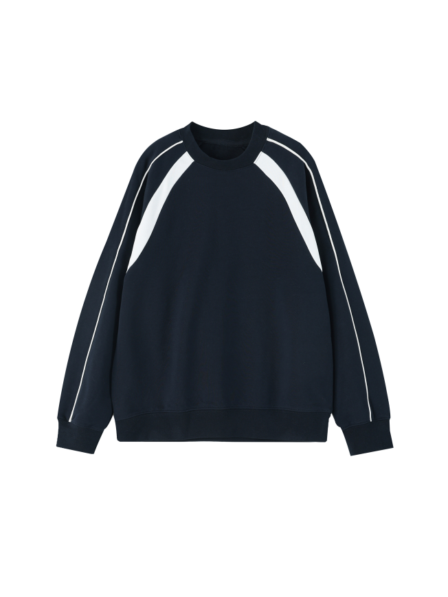 Unisex Color Block Crewneck Sweatshirt