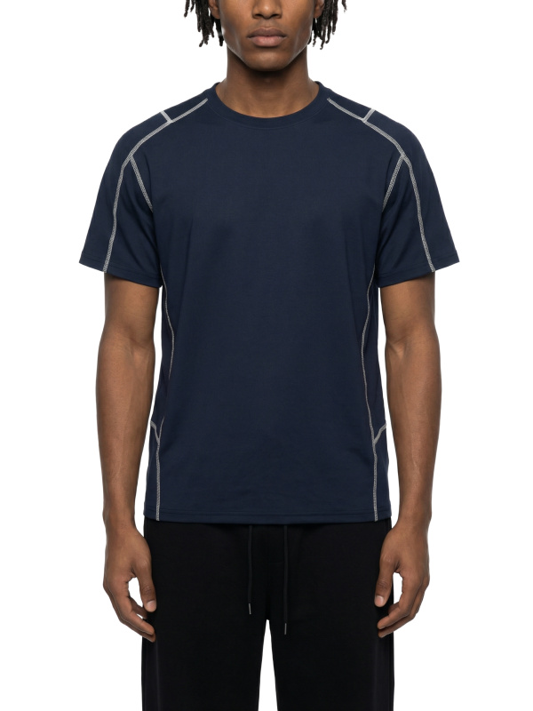 Unisex Contrast Stitch  Regular Fit T-Shirt