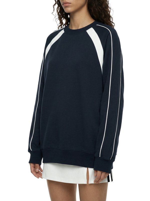 Unisex Color Block Crewneck Sweatshirt