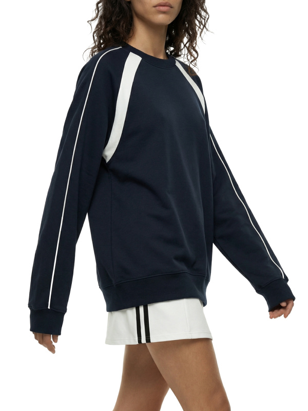 Unisex Color Block Crewneck Sweatshirt