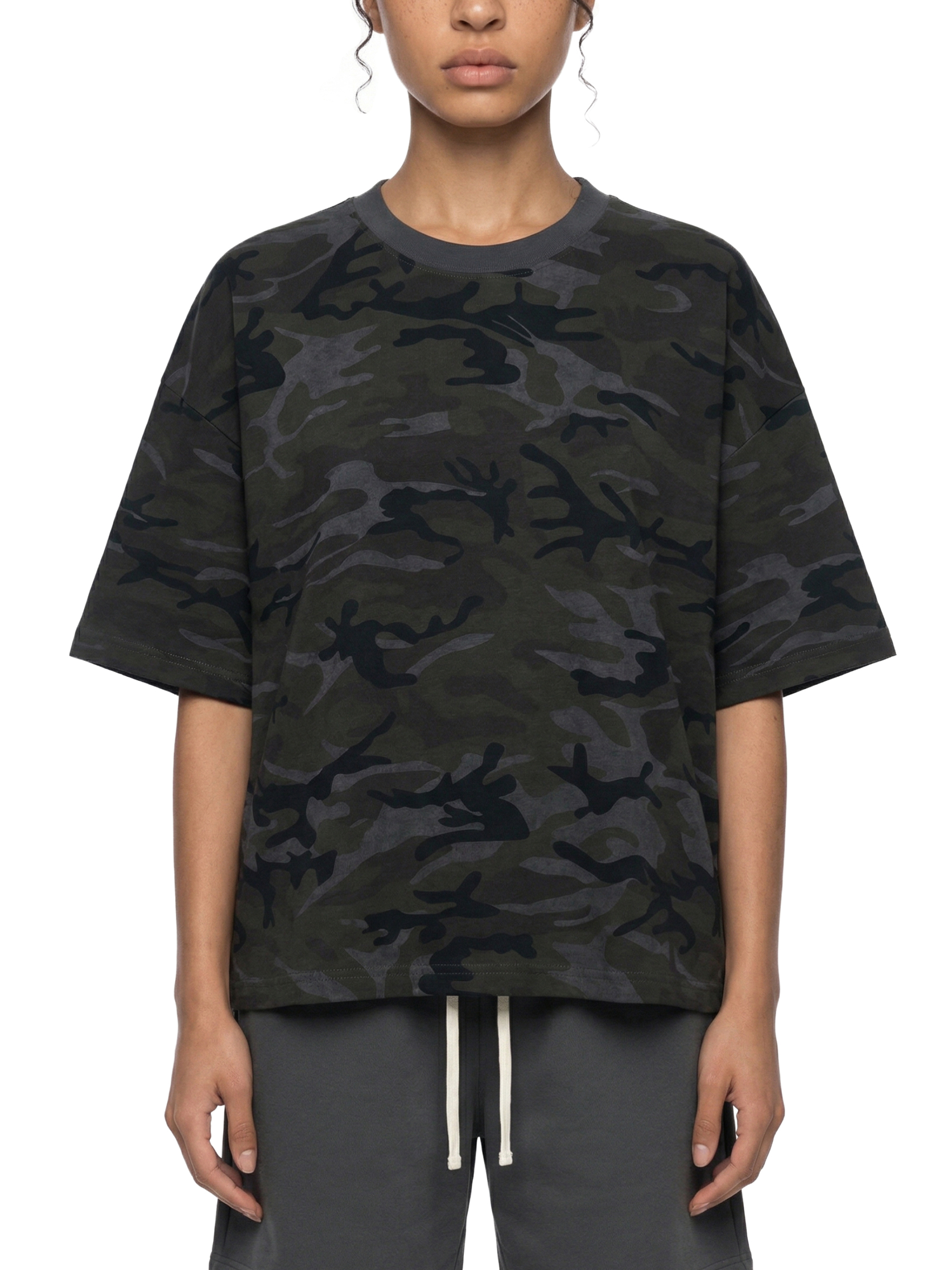 Unisex Camo Boxy T-Shirt #UT0058 | TAPSTITCH