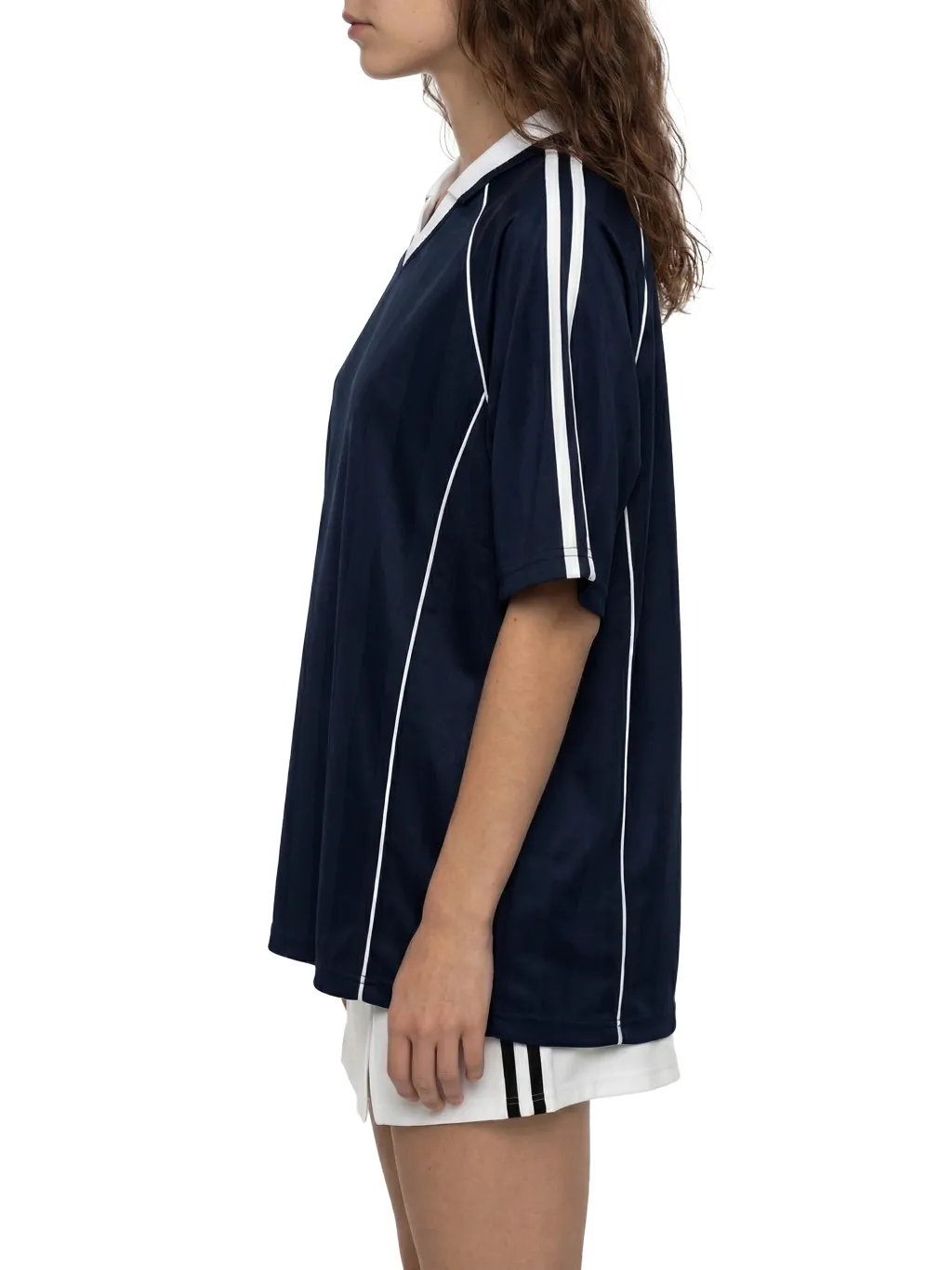 Shadow Stripe Collared Soccer Jersey