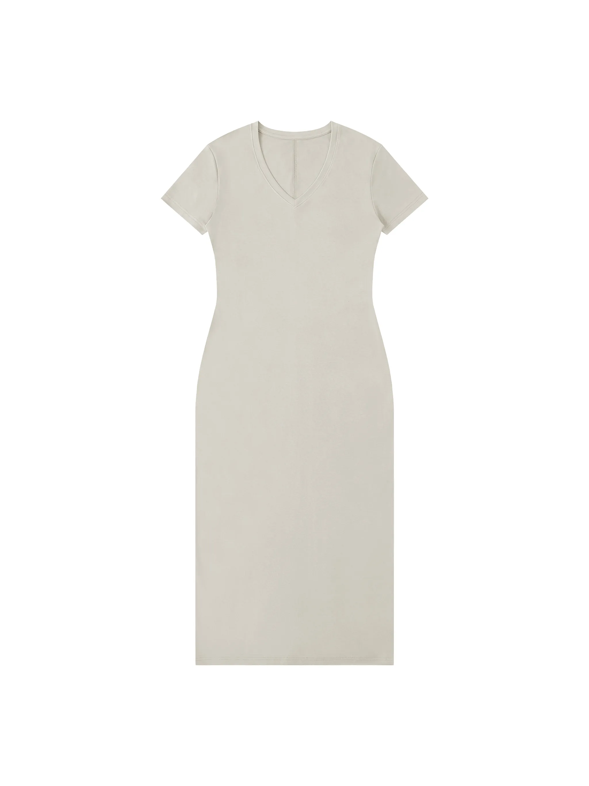 Women's V-Neck Short Sleeve Maxi Dress - Main Image