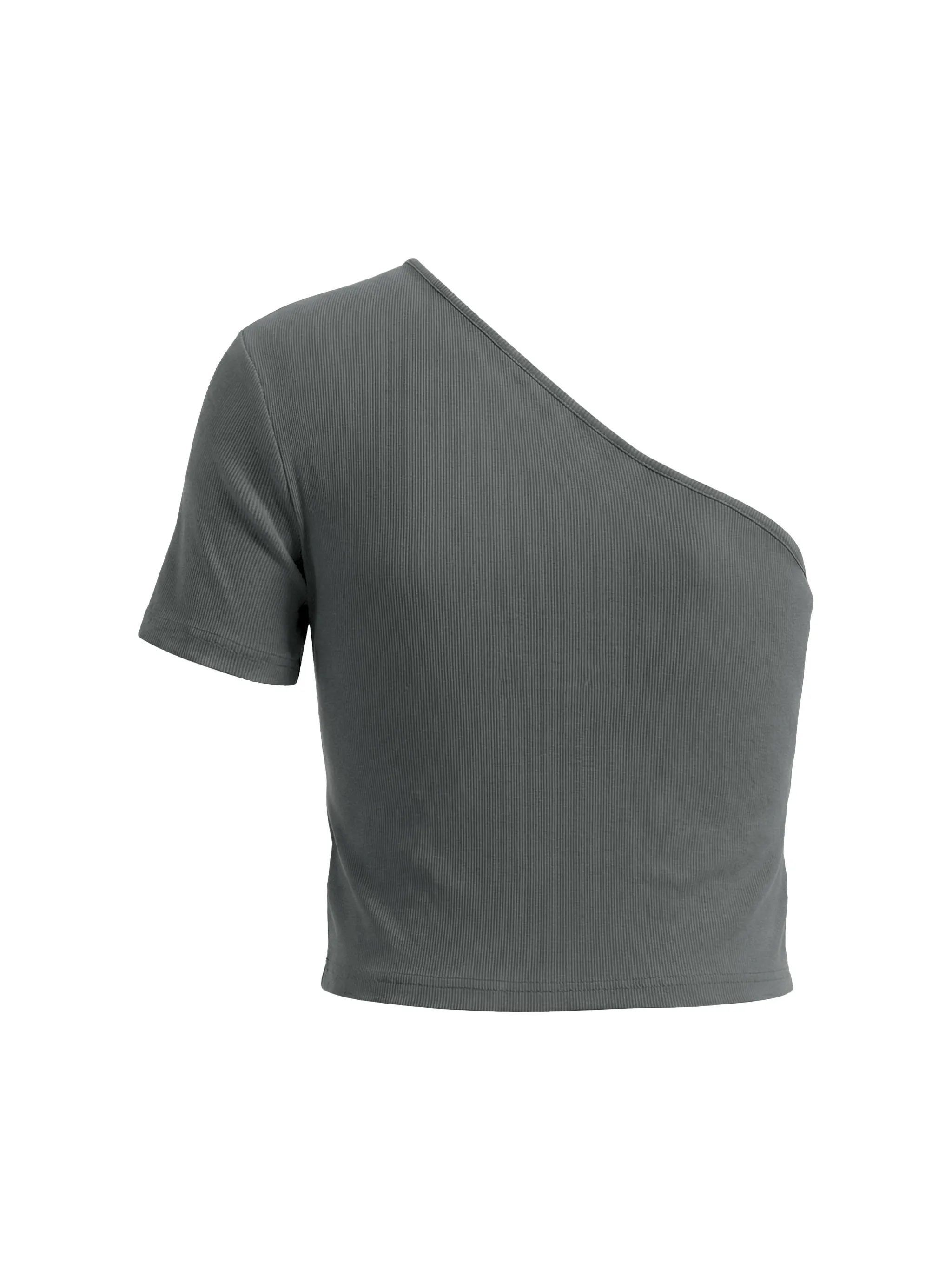Women's One-Shoulder Crop T-Shirt
