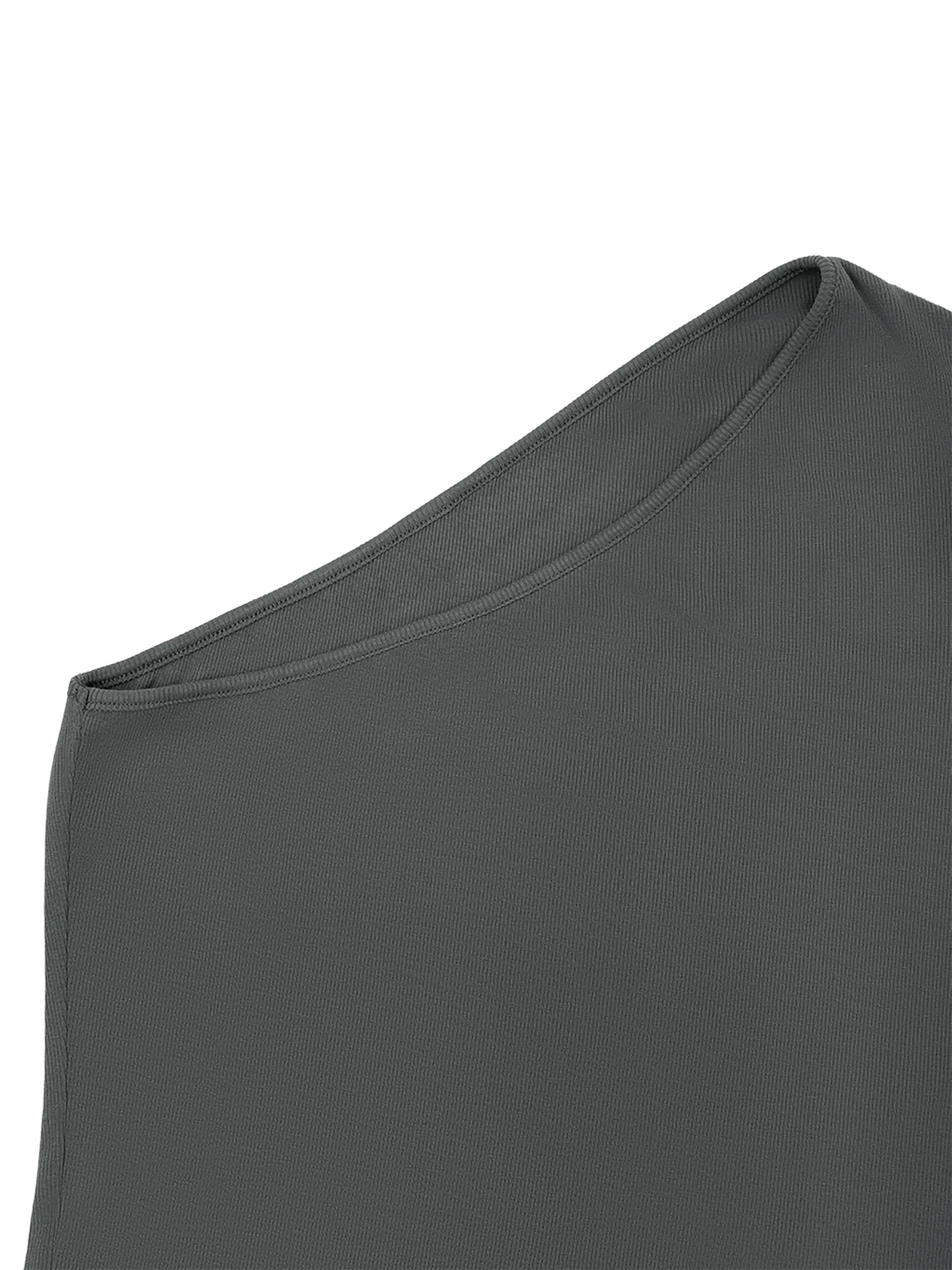Women's One-Shoulder Crop T-Shirt