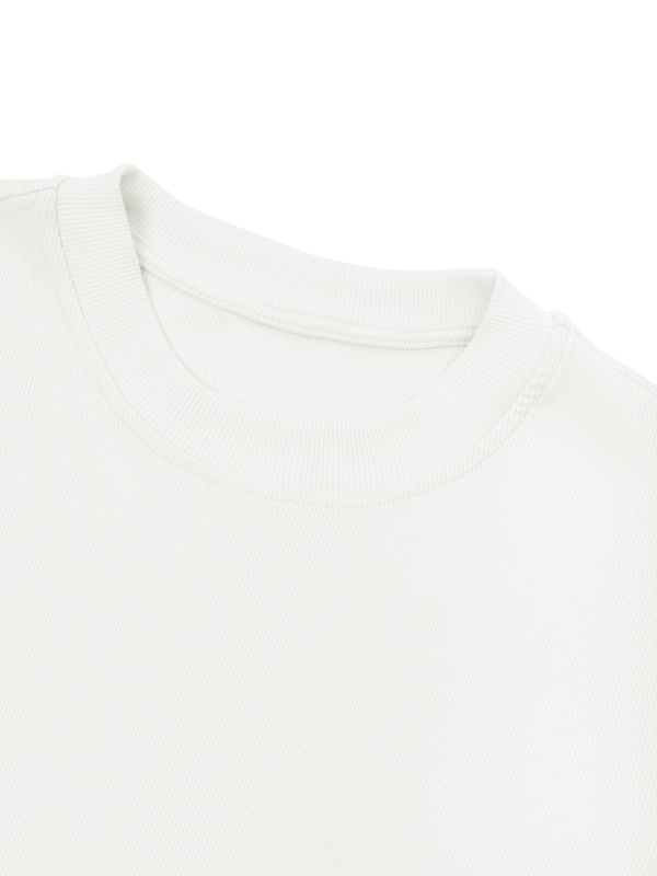 Women's Slim Ribbed Crop T-Shirt