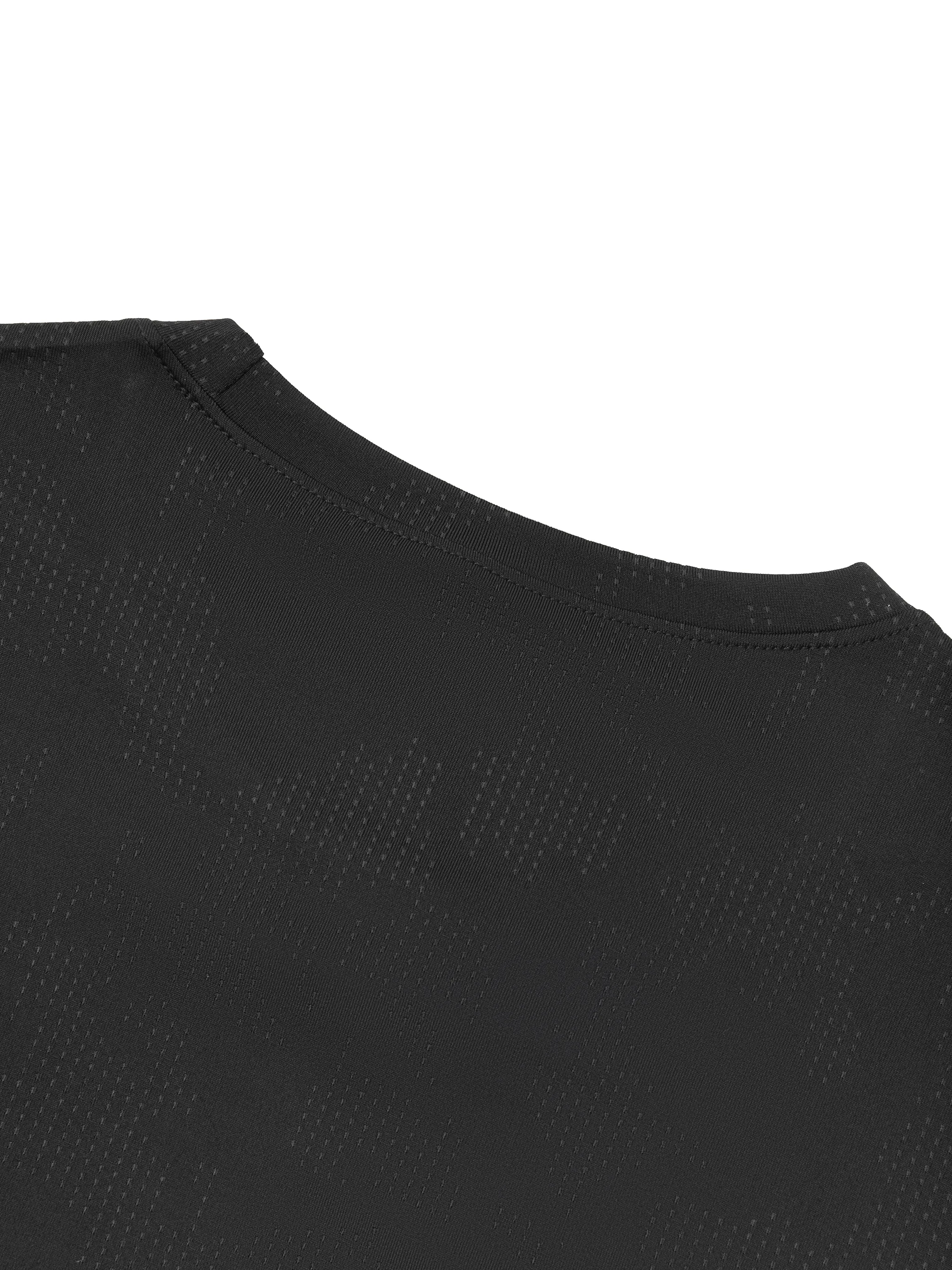 Men's Jacquard Slim Mesh T-Shirt