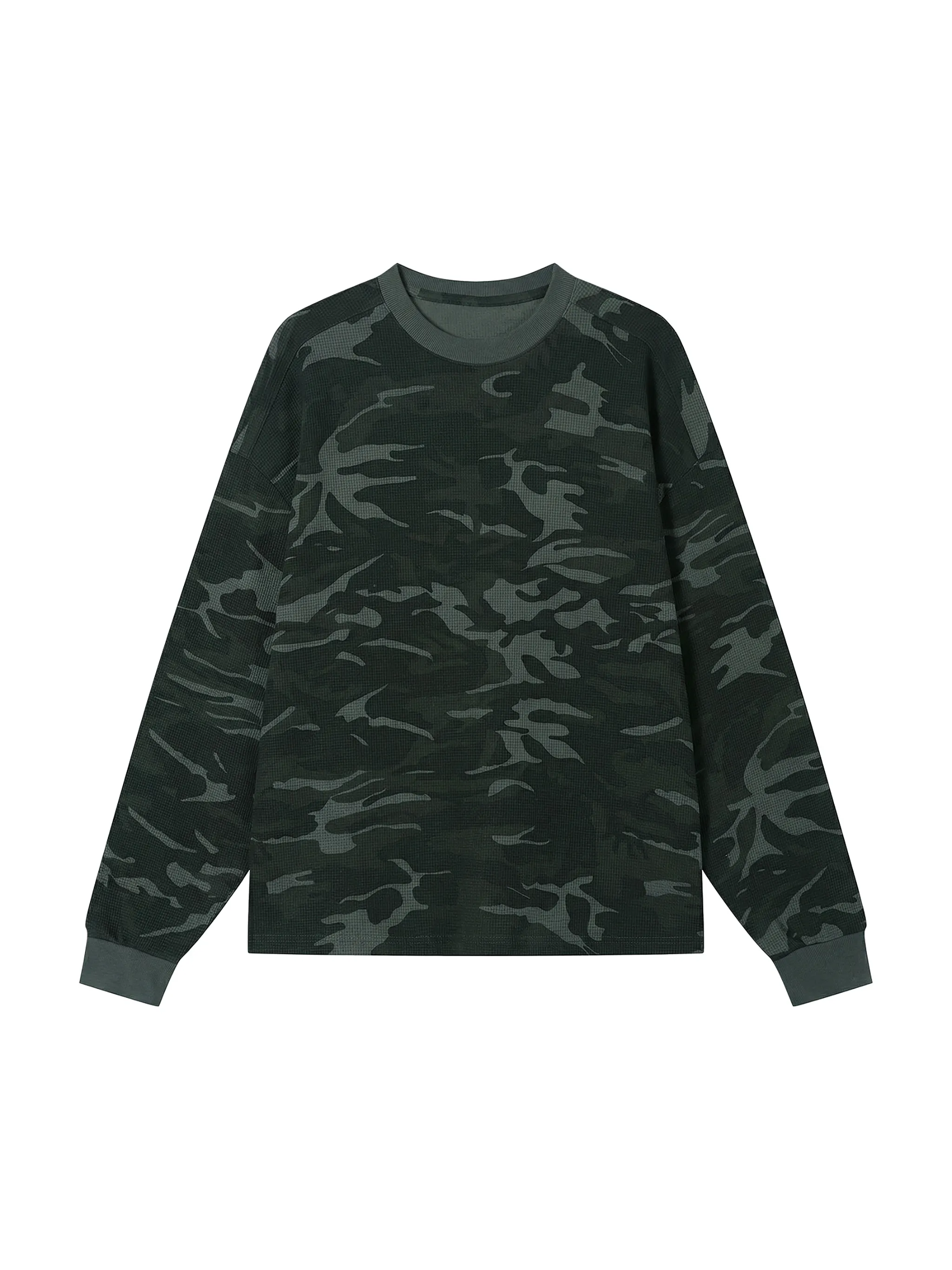 Unisex Waffle Boxy Long Sleeve T-Shirt - Main Image