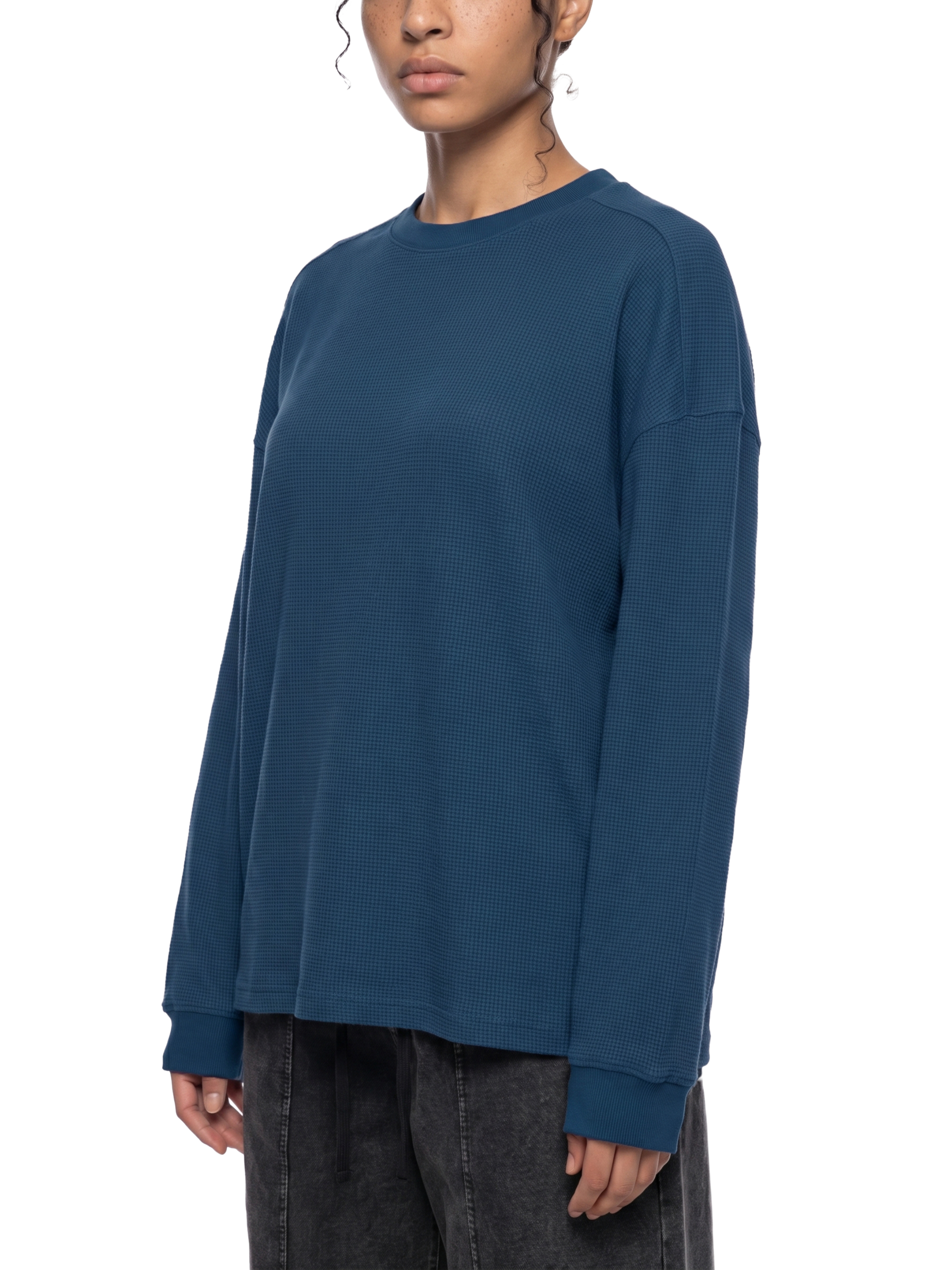 Unisex Waffle Boxy Long Sleeve T-Shirt #UT0057 | TAPSTITCH