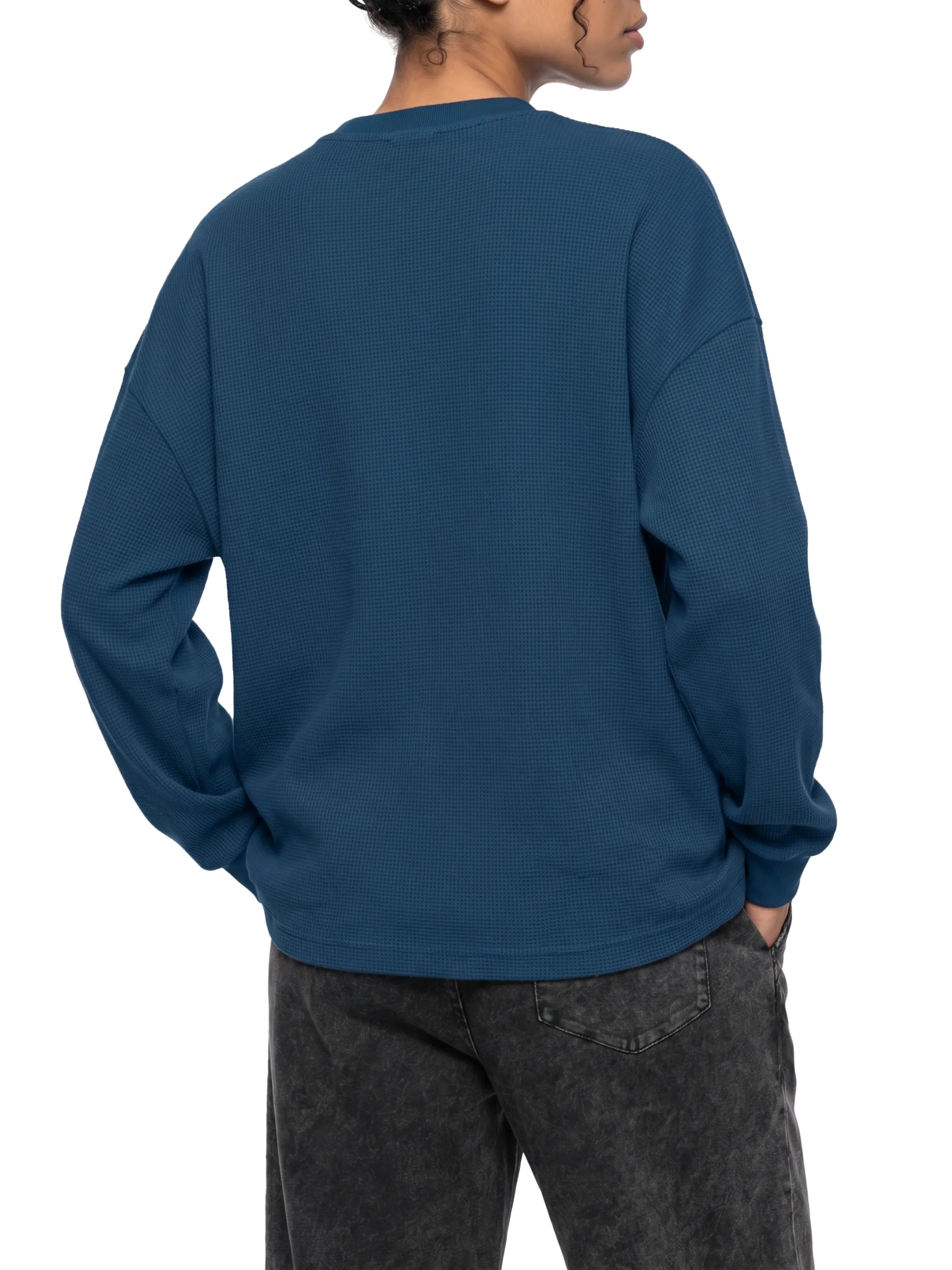 Unisex Waffle Boxy Long Sleeve T-Shirt