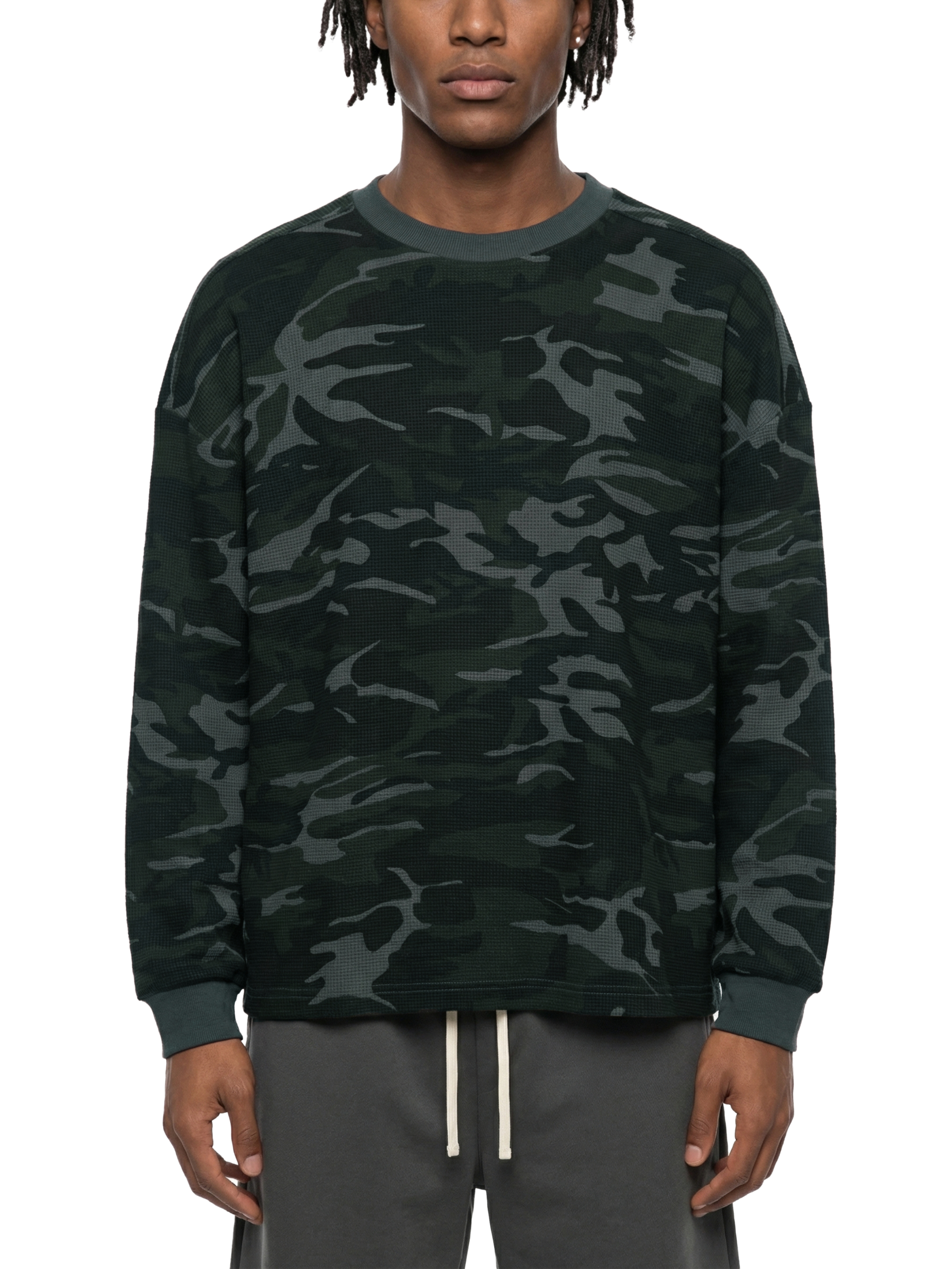 Unisex Waffle Boxy Long Sleeve T-Shirt #UT0057 | TAPSTITCH