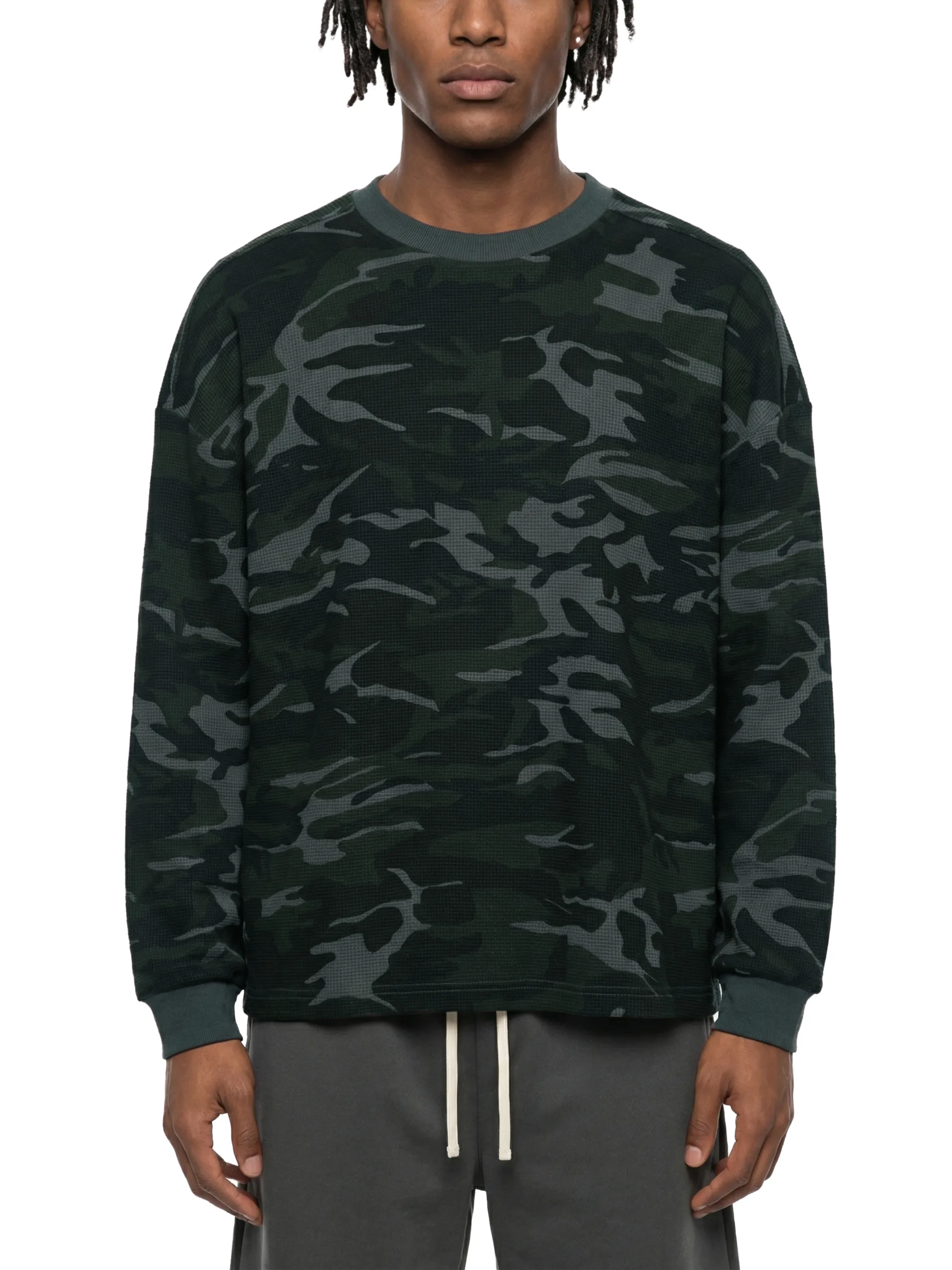 Unisex Waffle Boxy Long Sleeve T-Shirt