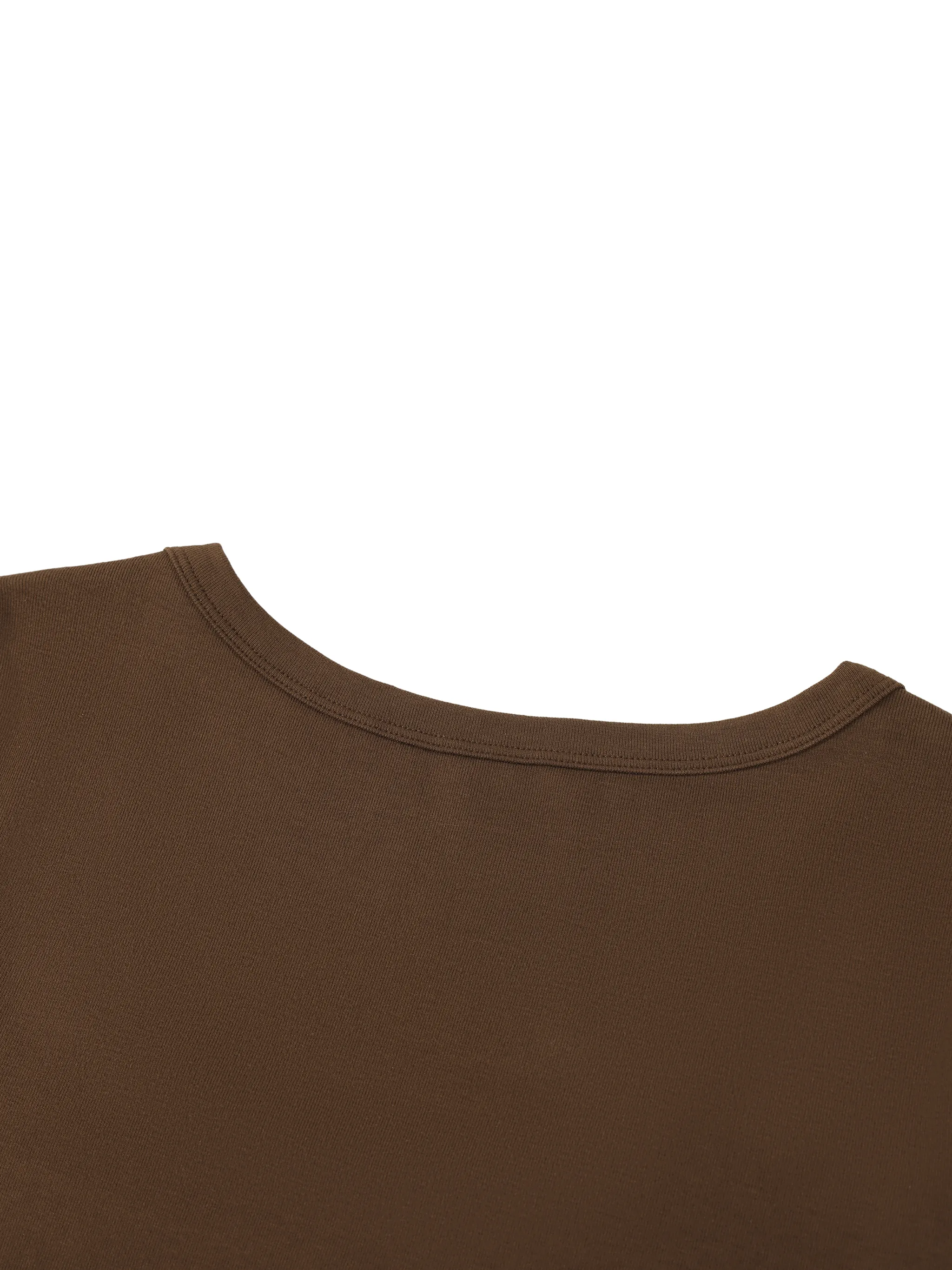 Women's Solid Color Slim Crop T-Shirt