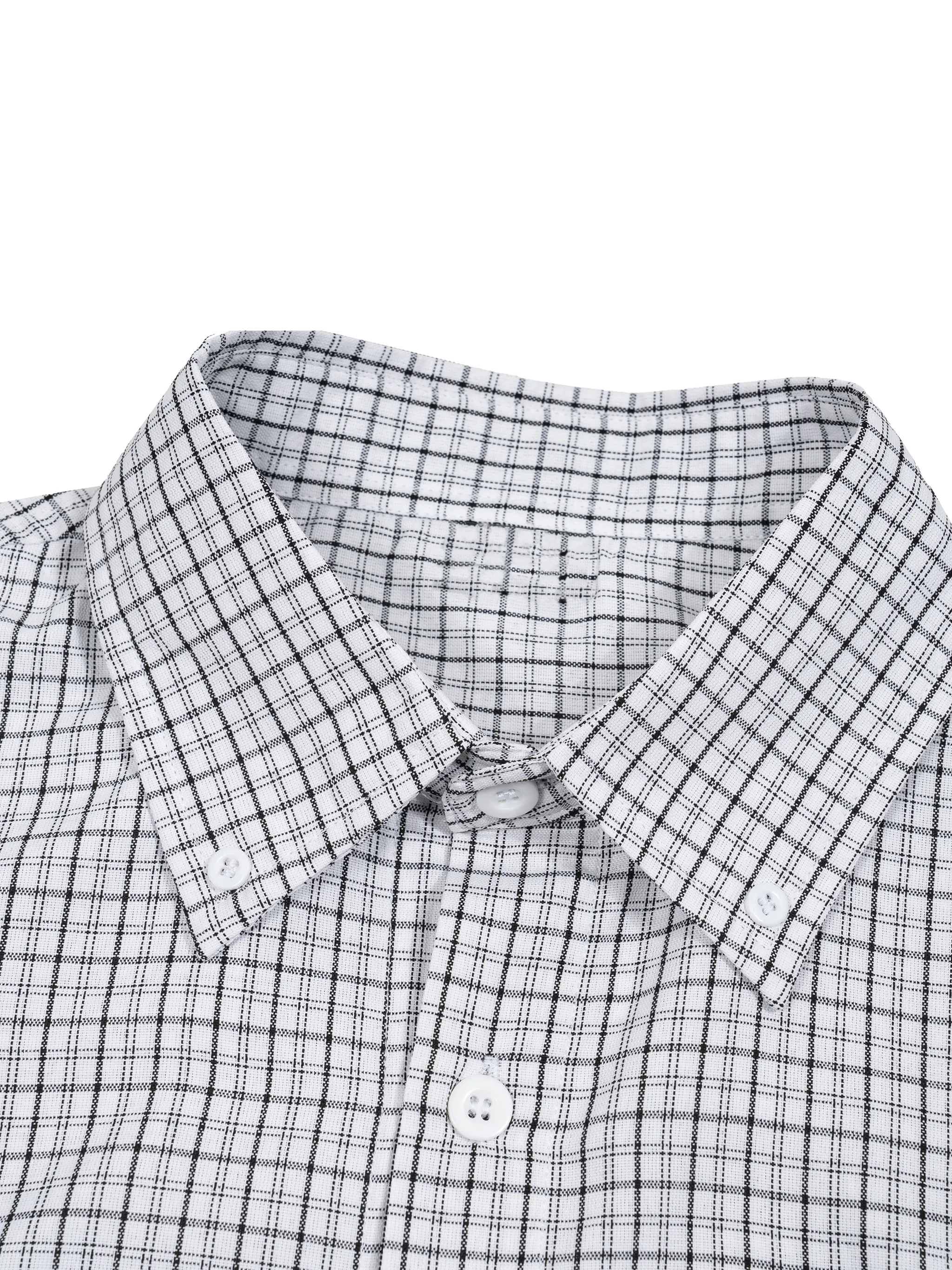 Unisex Distressed Plaid Boxy Shirt