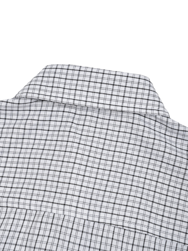 Unisex Distressed Plaid Boxy Shirt