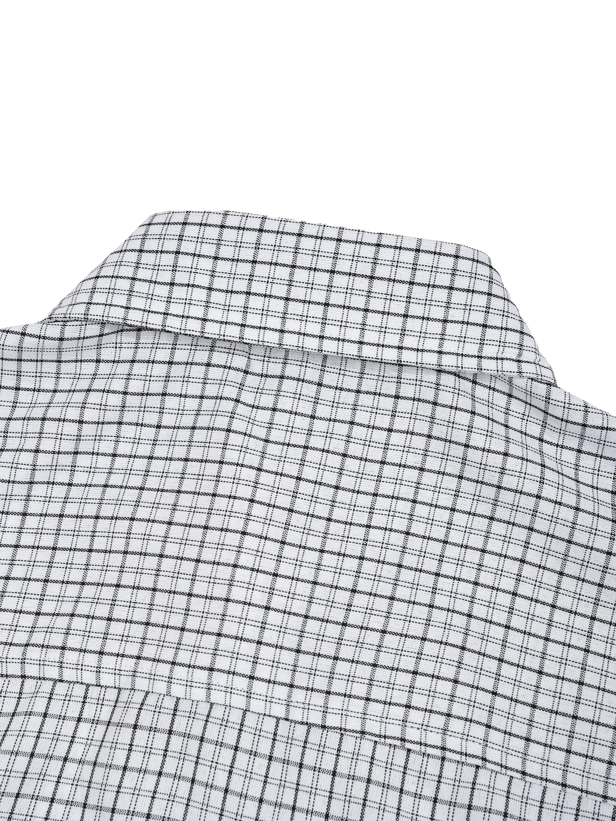 Unisex Distressed Plaid Boxy Shirt