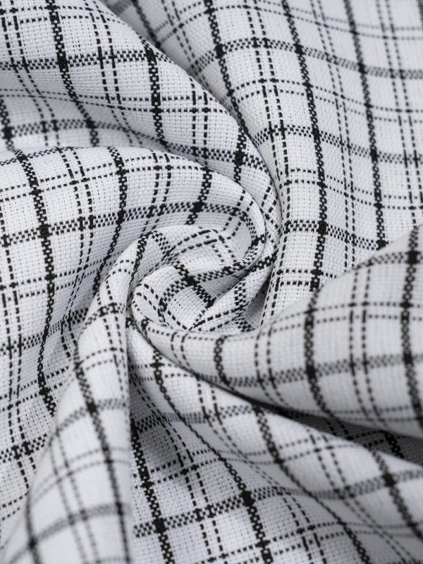 Unisex Distressed Plaid Boxy Shirt