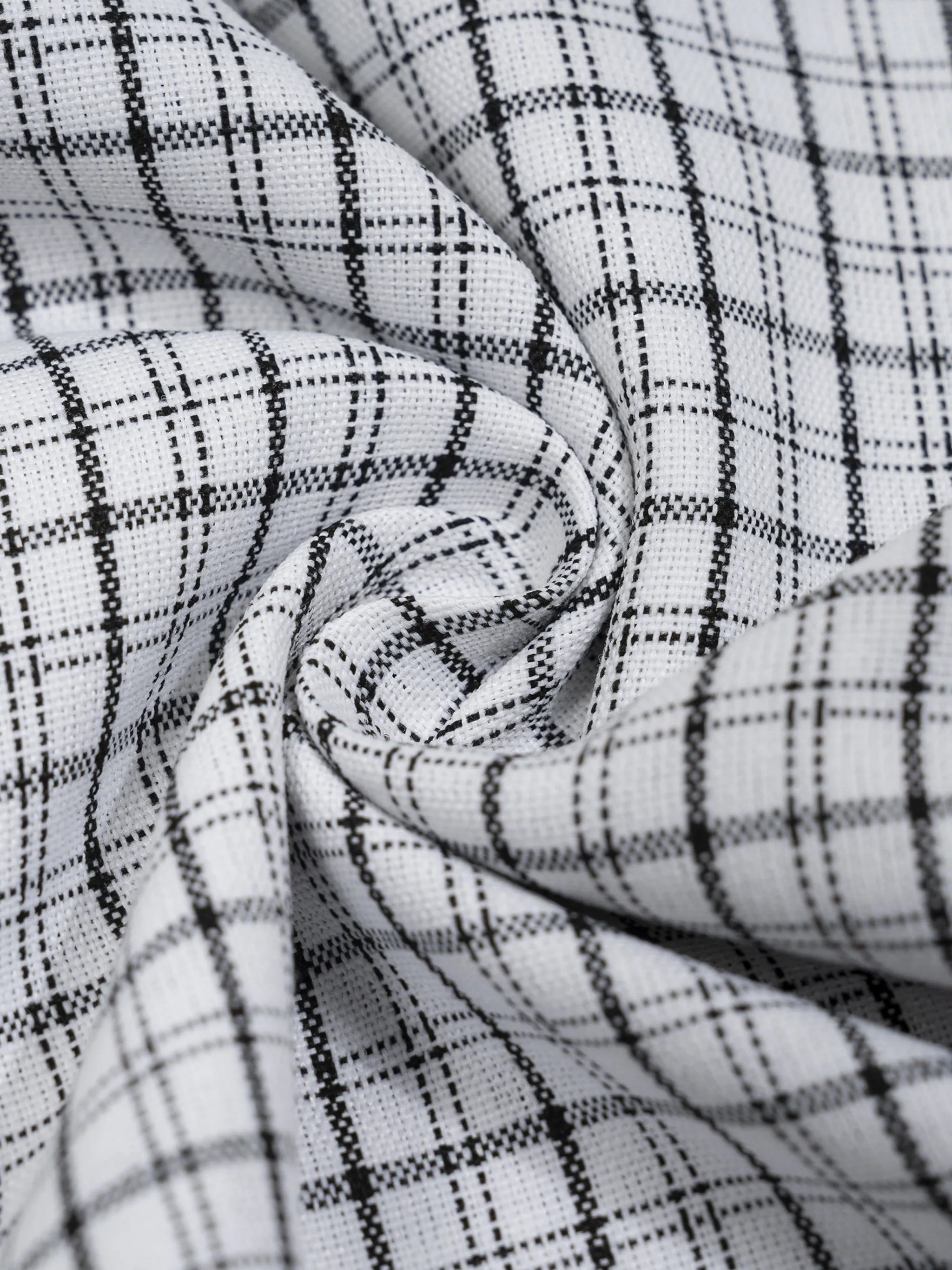 Unisex Distressed Plaid Boxy Shirt