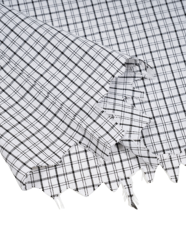 Unisex Distressed Plaid Boxy Shirt