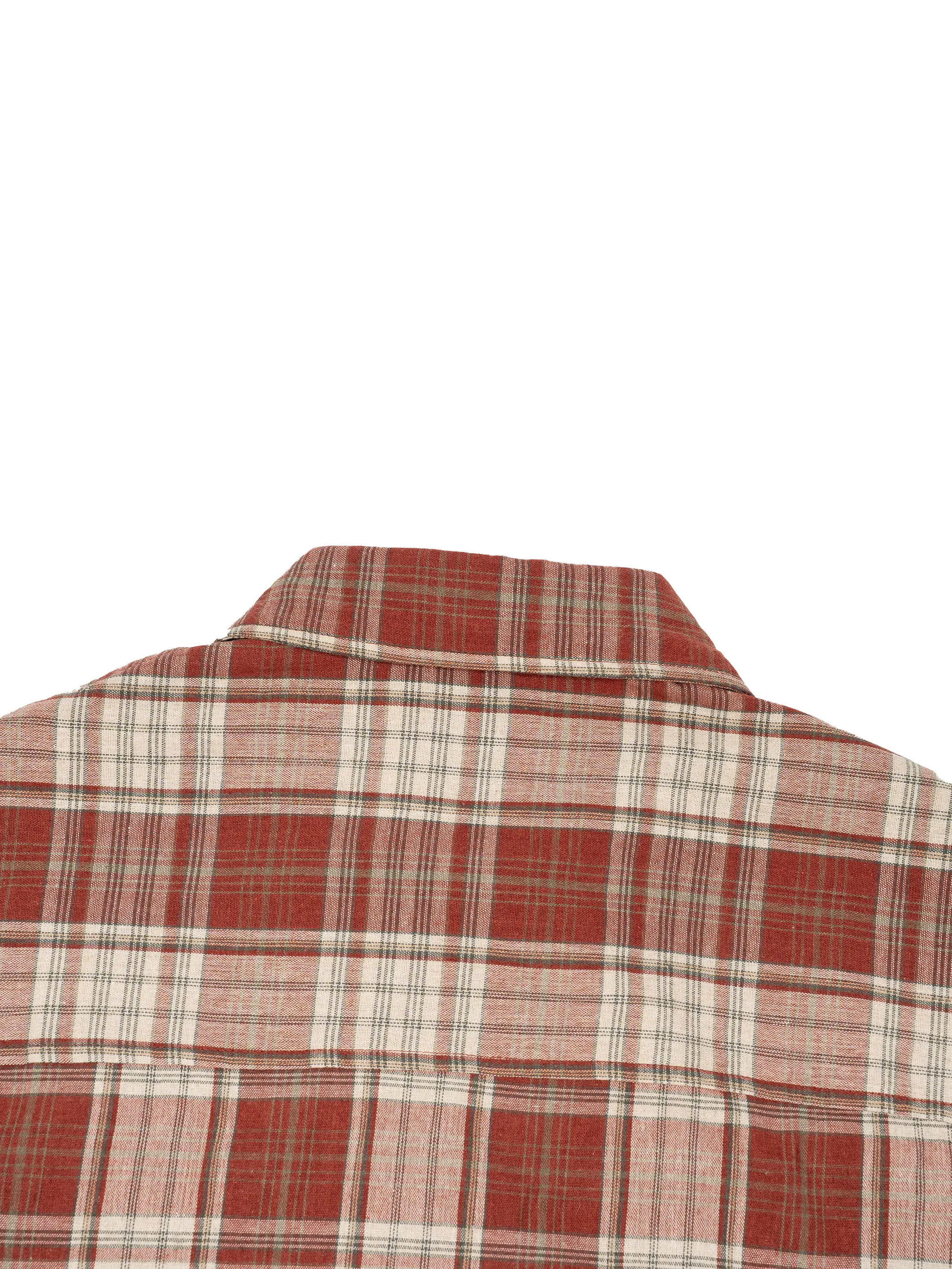 Unisex Plaid Boxy Short Sleeve Shirt