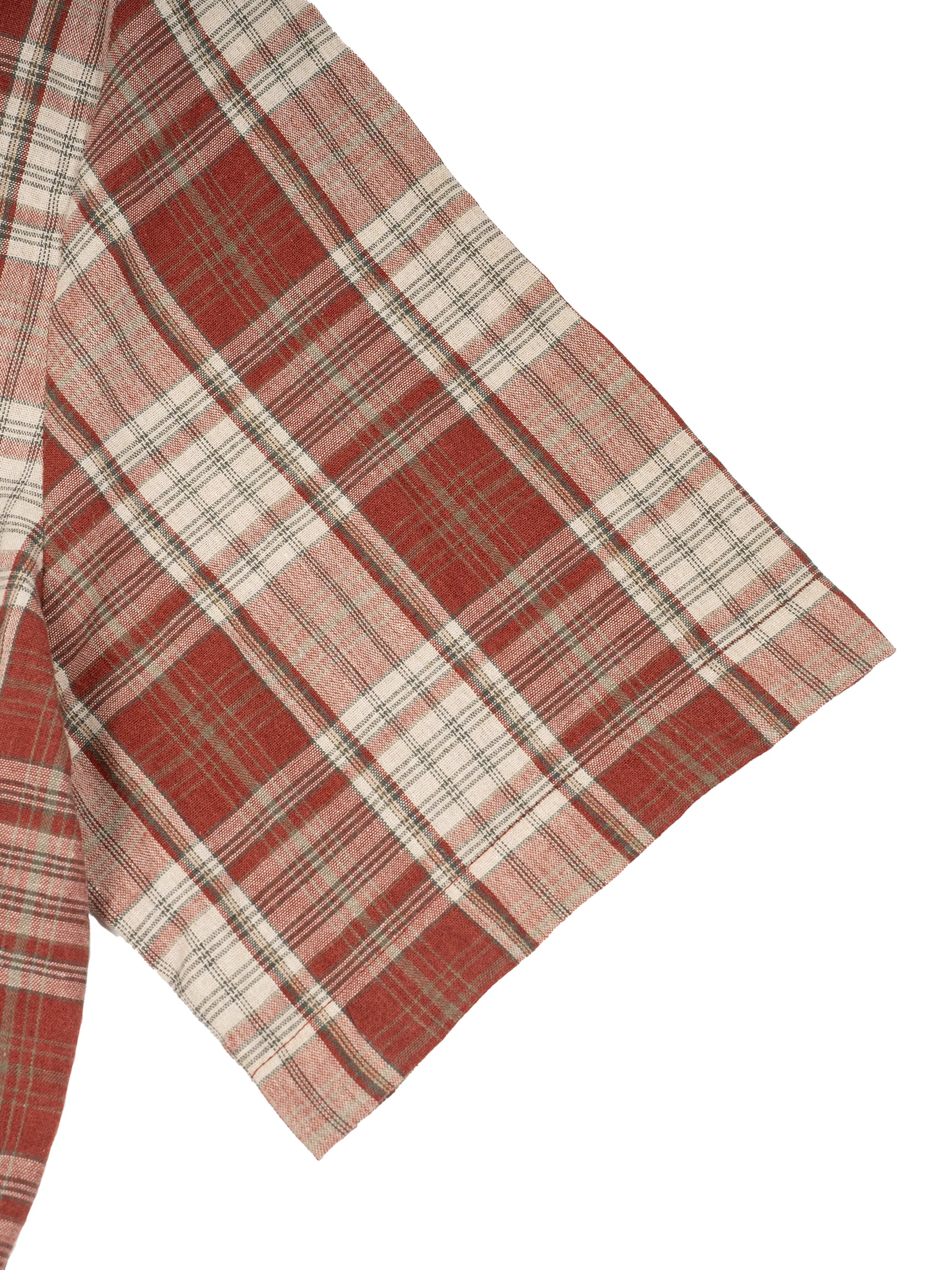 Unisex Plaid Boxy Short Sleeve Shirt