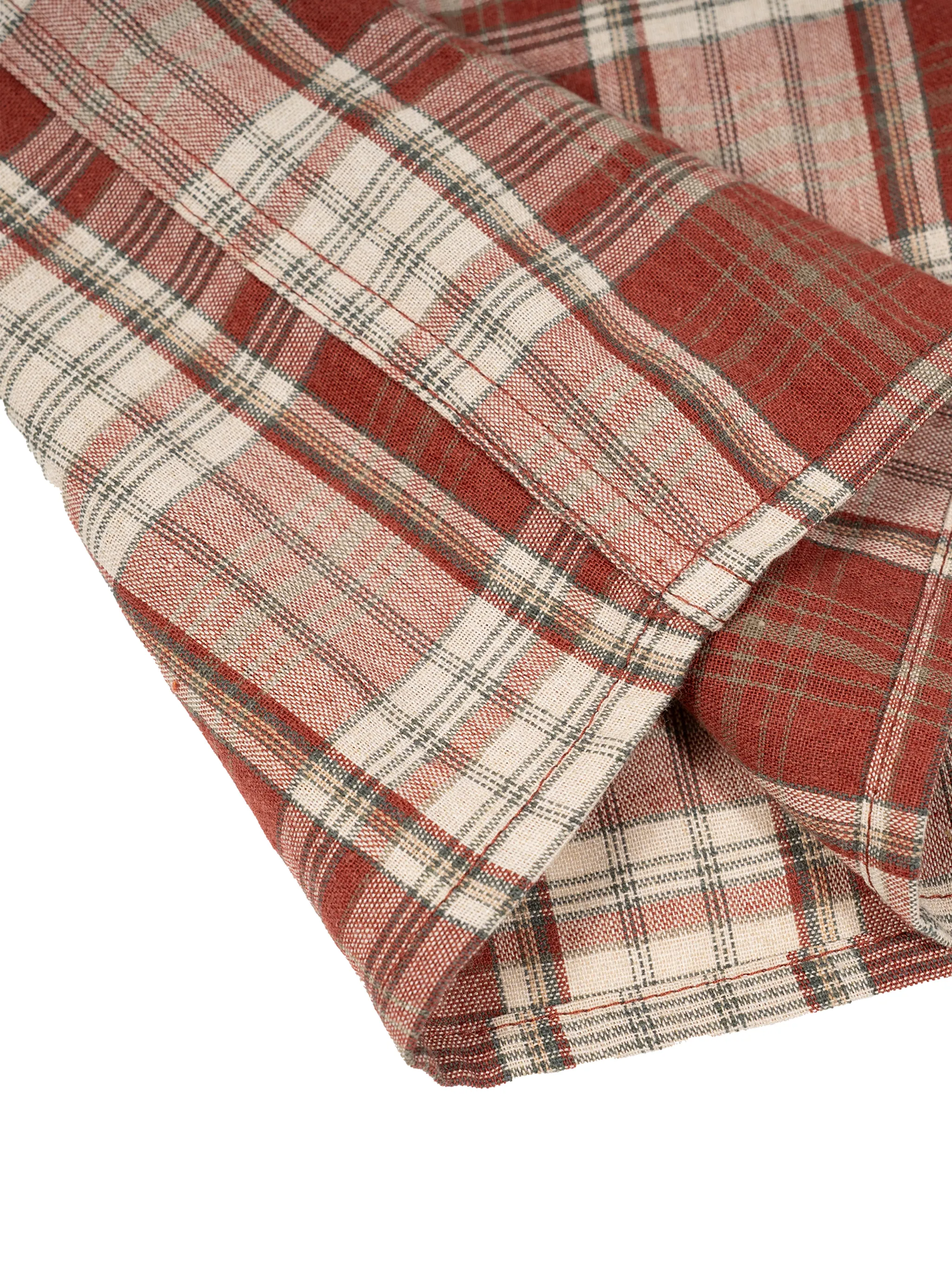 Unisex Plaid Boxy Short Sleeve Shirt