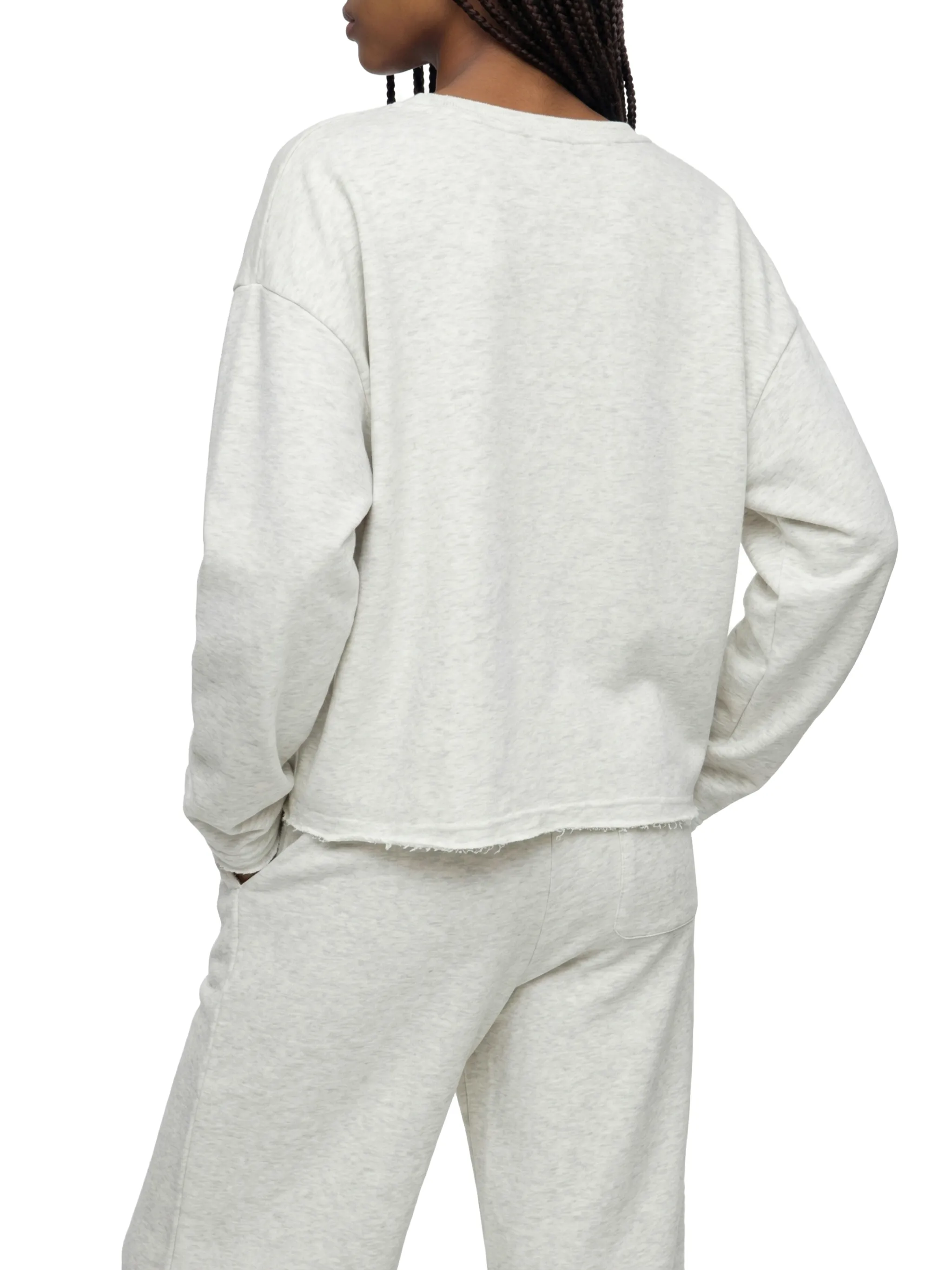 Women's Raw Hem Long Sleeve T-Shirt