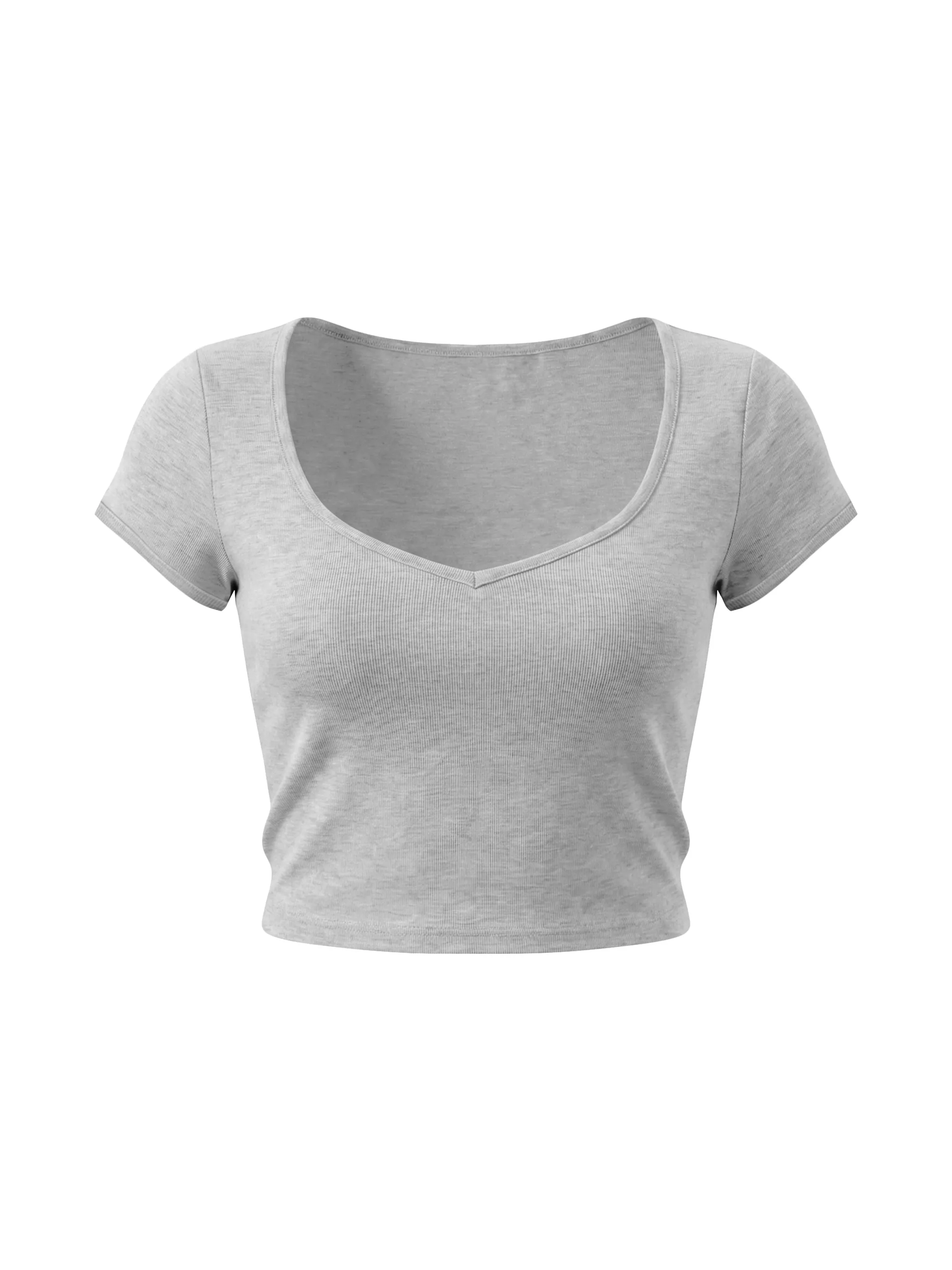 Women's Slim Cap Sleeve Crop T-Shirt