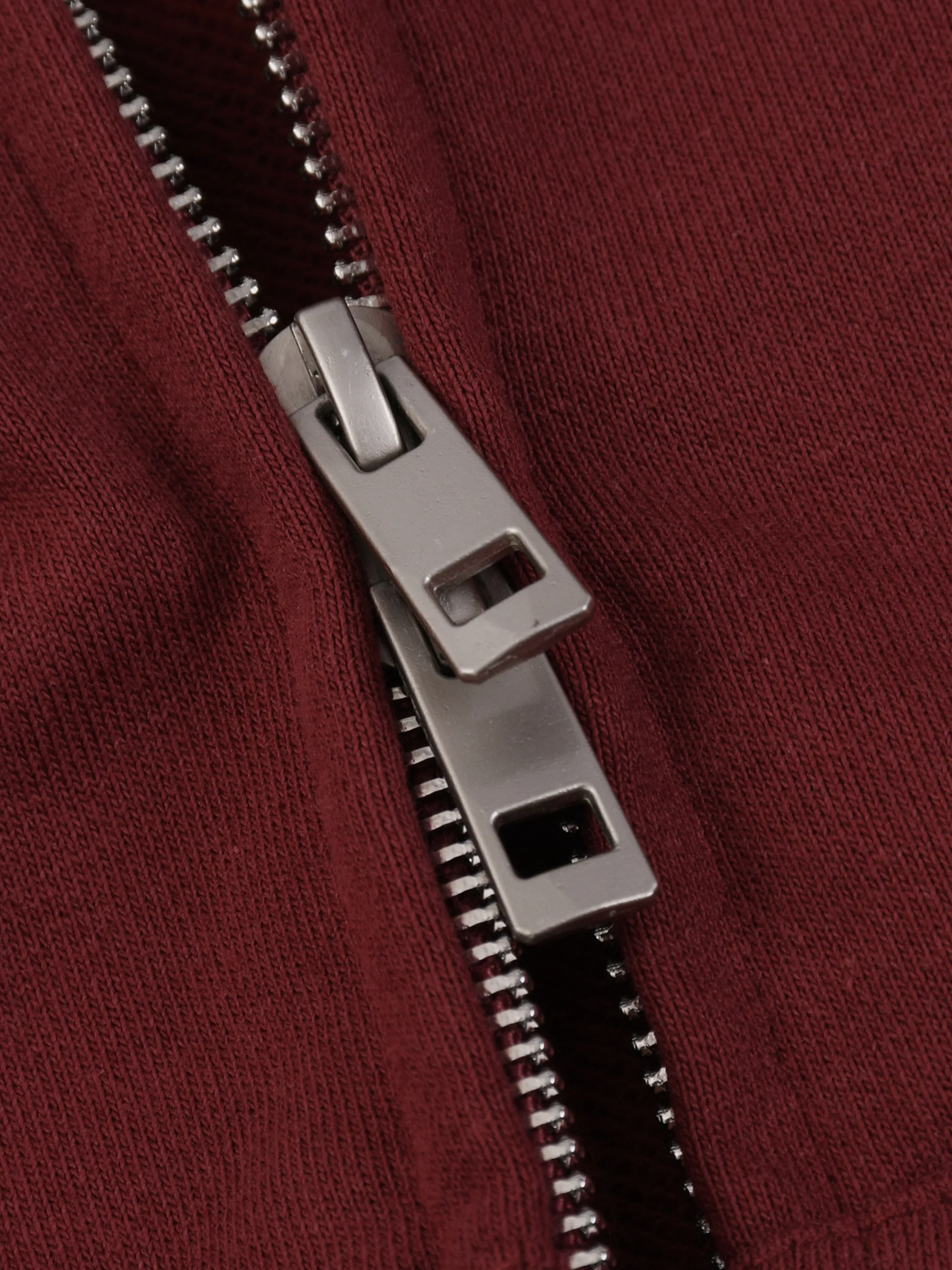 Unisex Loose Solid Full Zip Hoodie