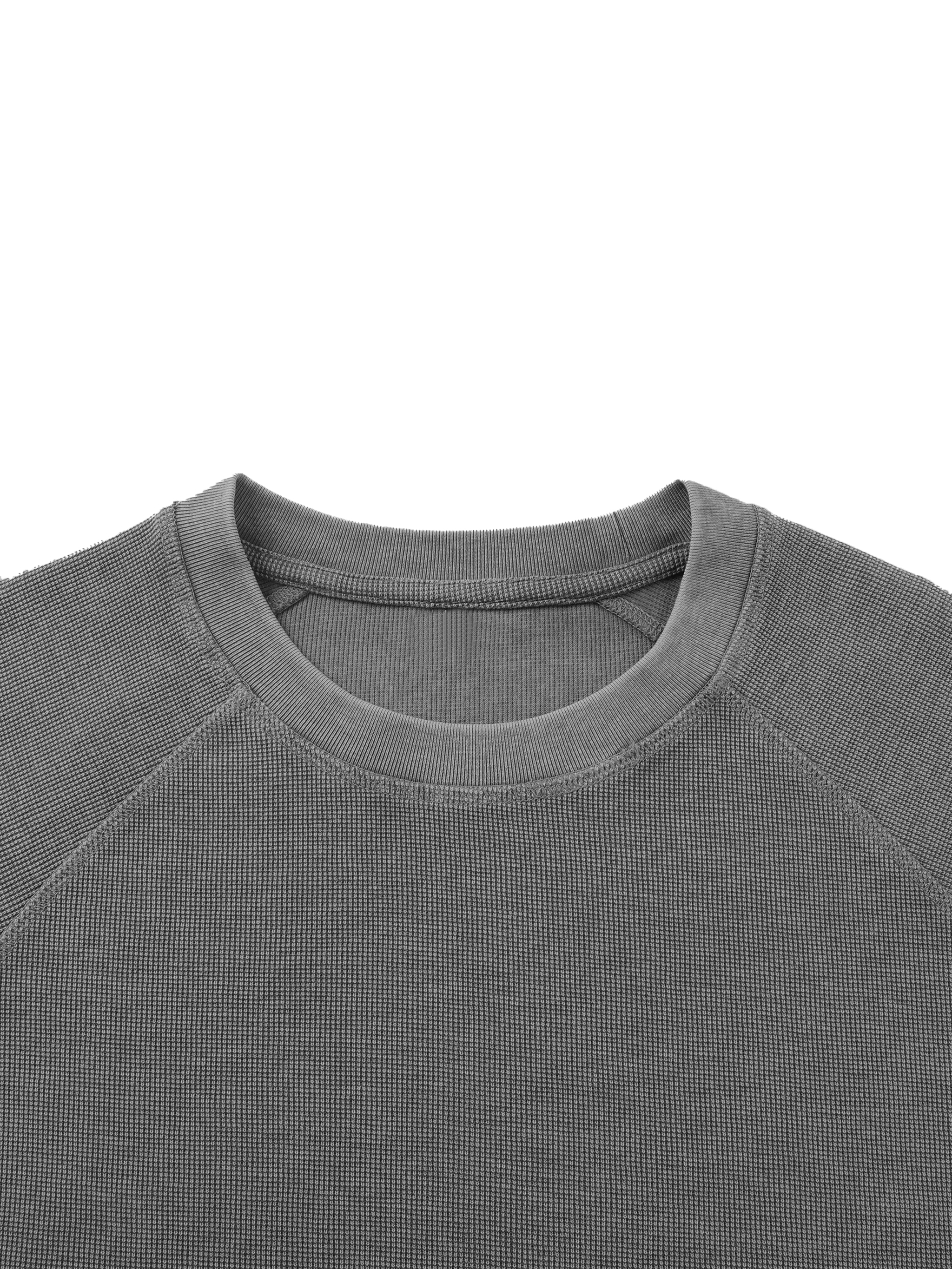 Unisex Vintage Wash Boxy Waffle T-Shirt #UT0074 | TAPSTITCH