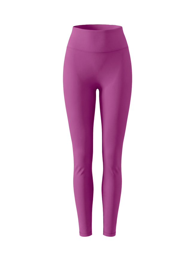 Women's Solid High Rise Leggings