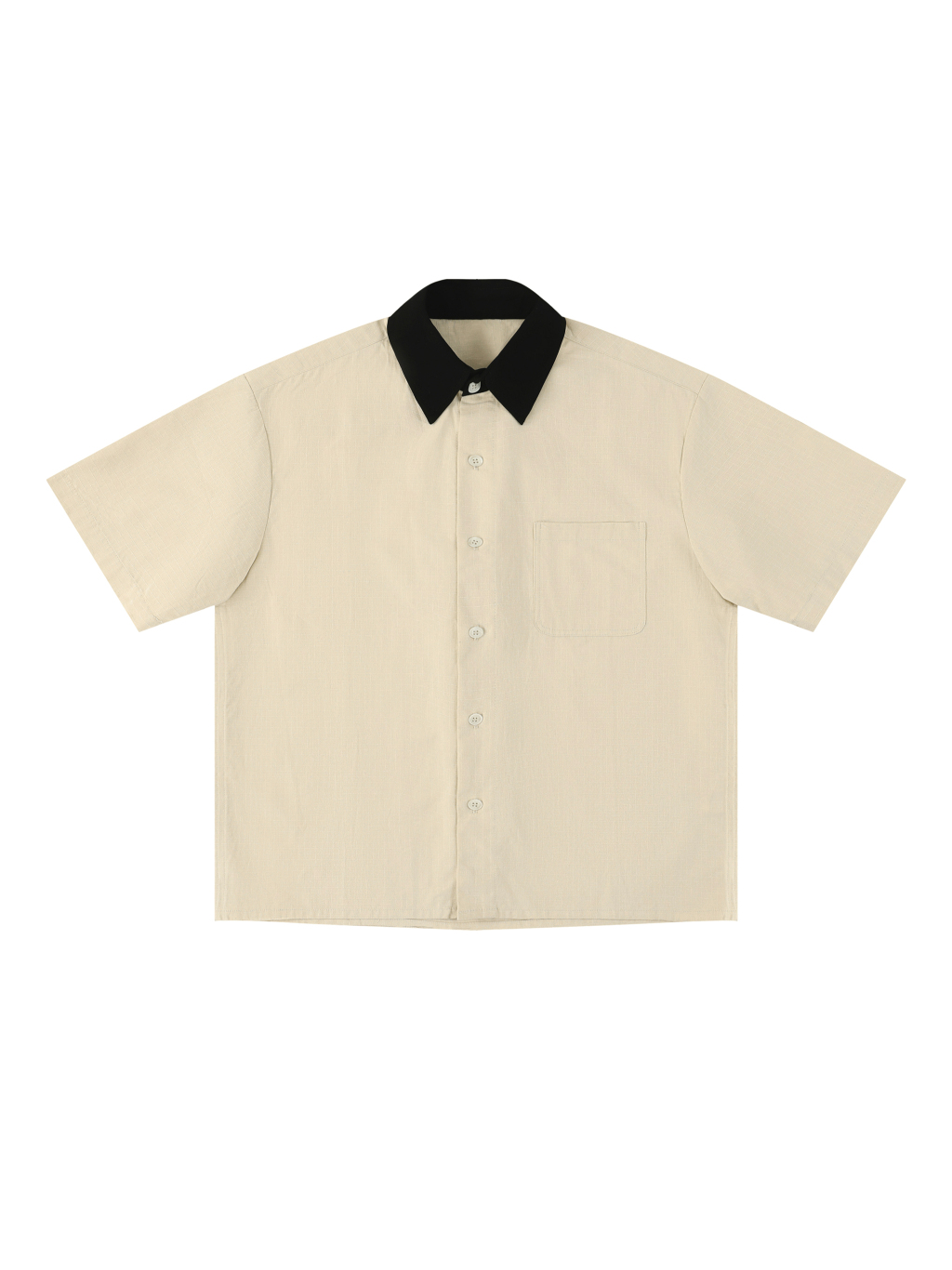 Unisex Color Block Short Sleeve Shirt - Main Image