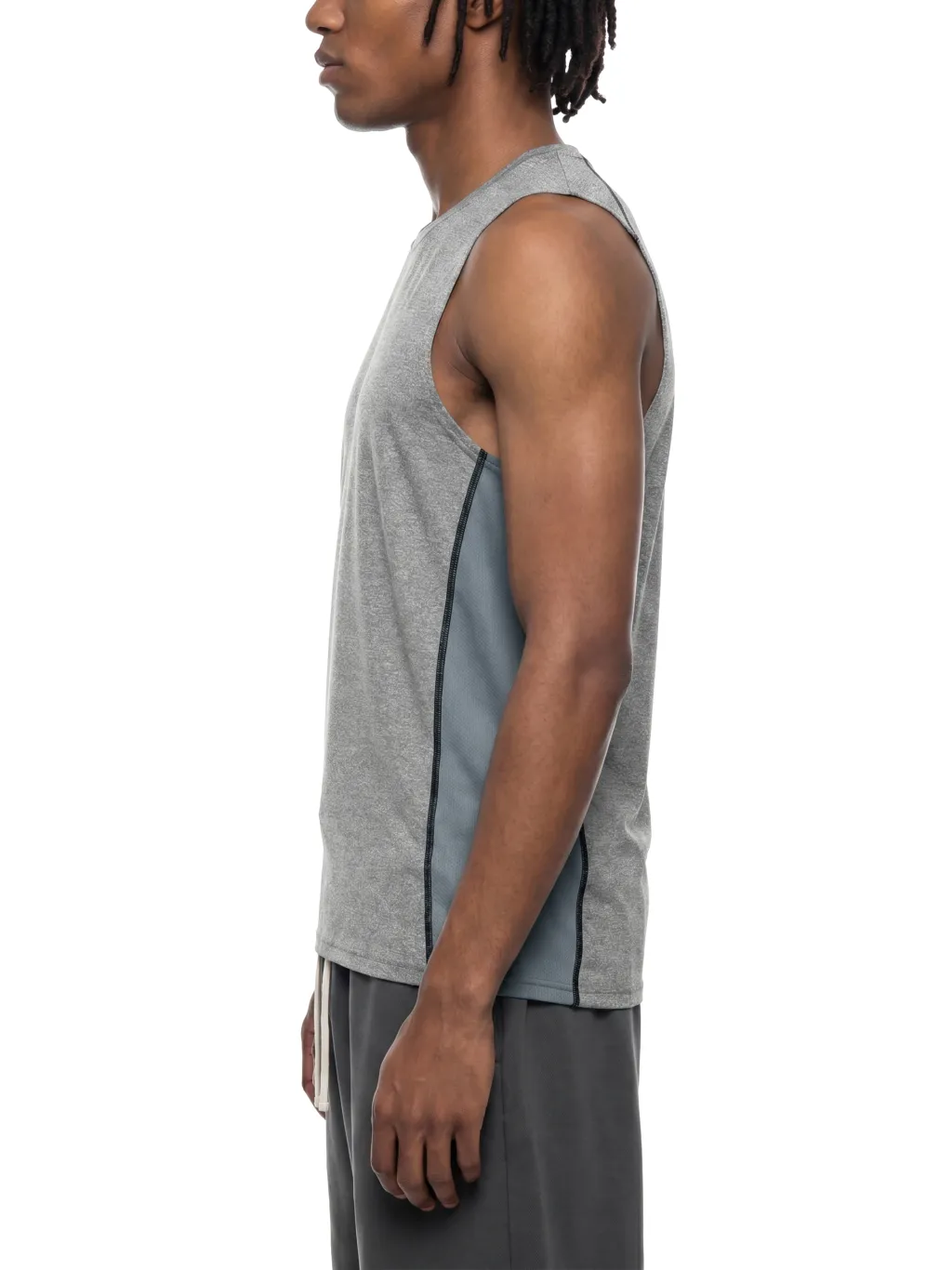 Men's Slim-Fit Topstitch Tank Top