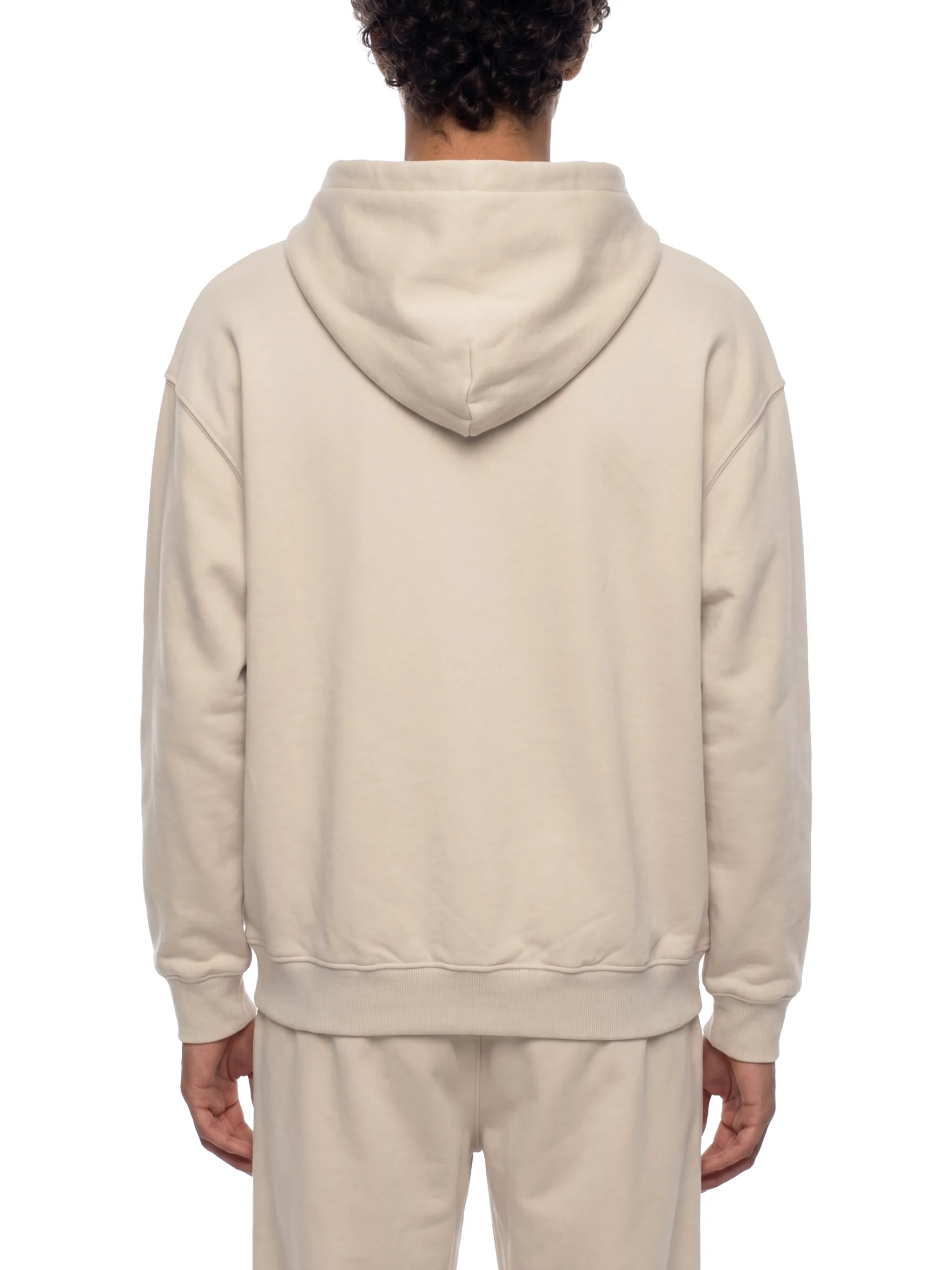 Unisex Loose Solid Full Zip Hoodie