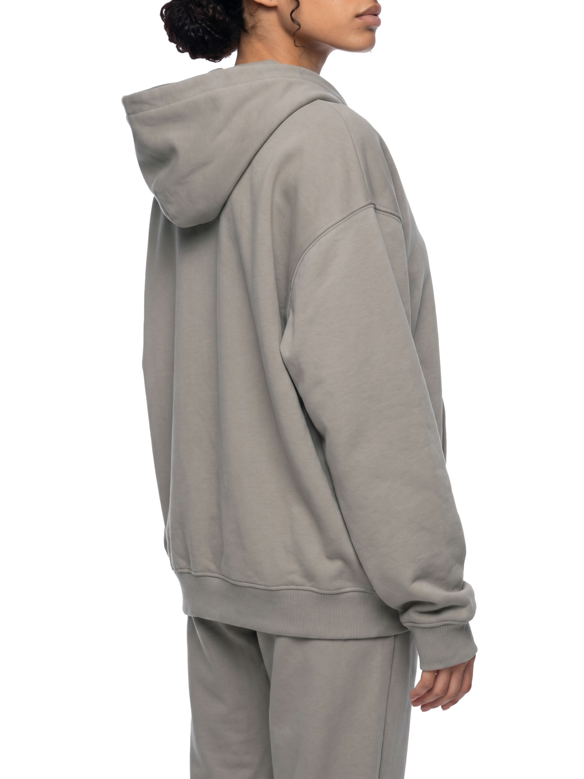 Unisex Loose Solid Full Zip Hoodie #UT0076 | TAPSTITCH