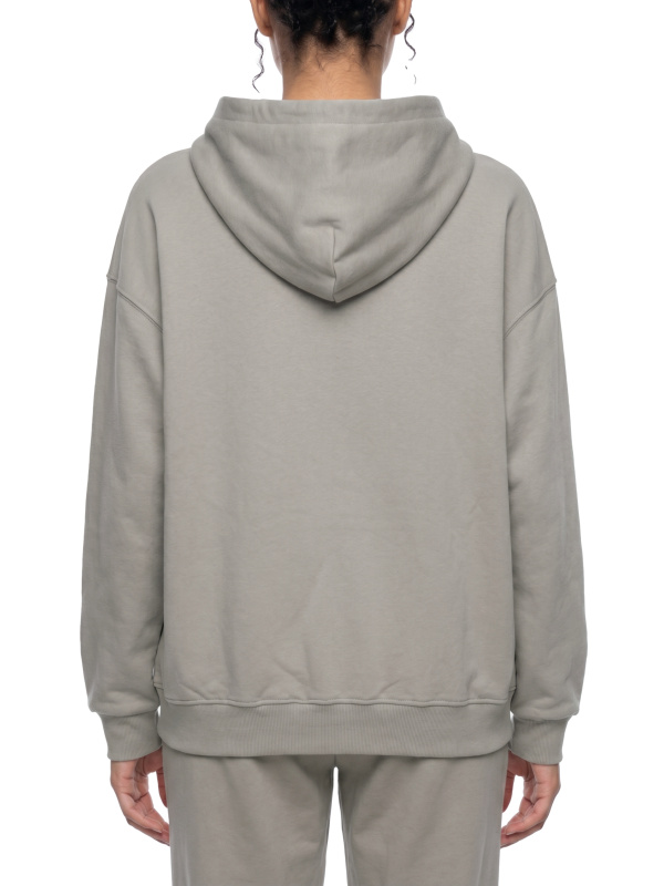 Unisex Loose Solid Full Zip Hoodie