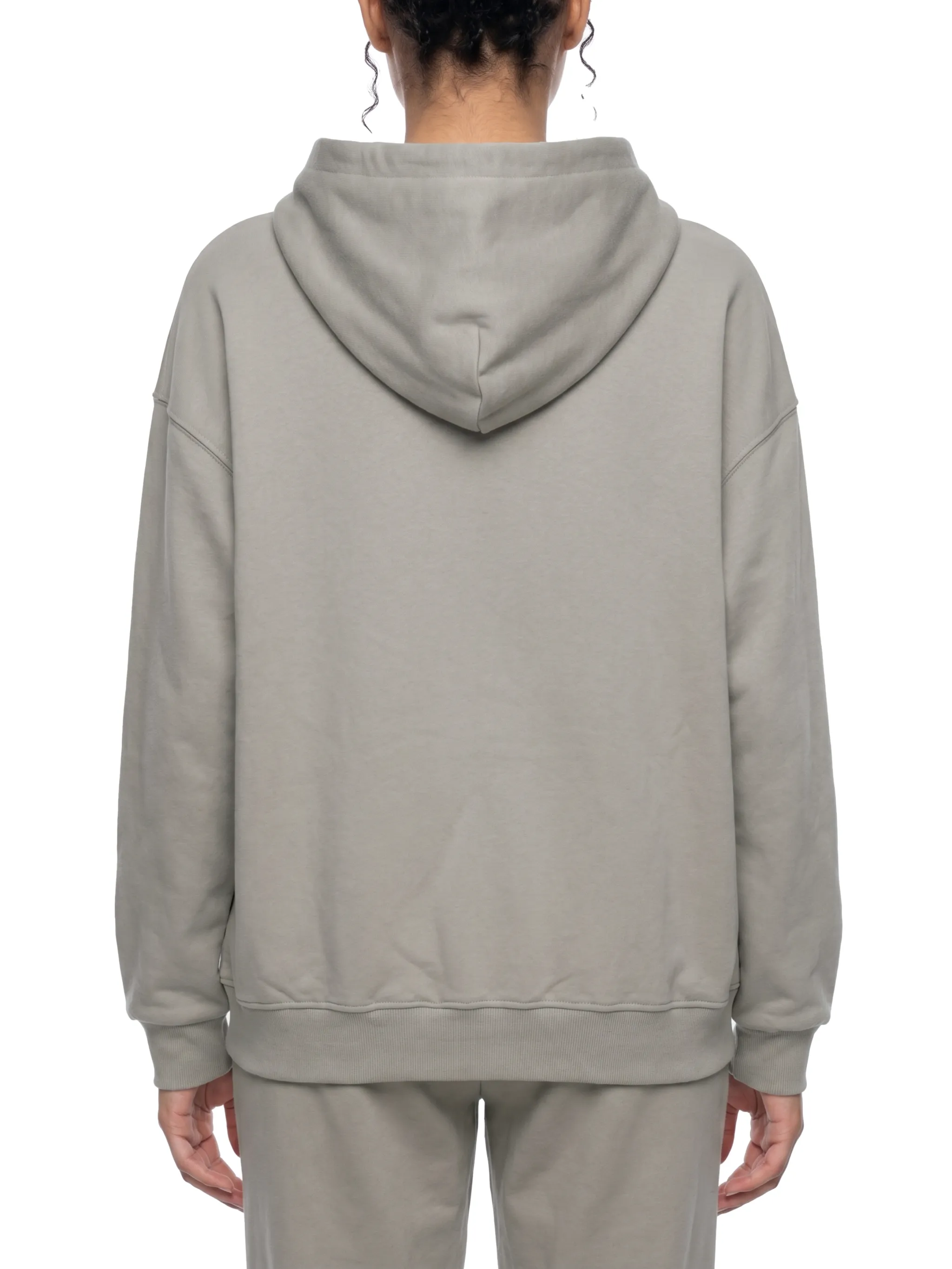 Unisex Loose Solid Full Zip Hoodie