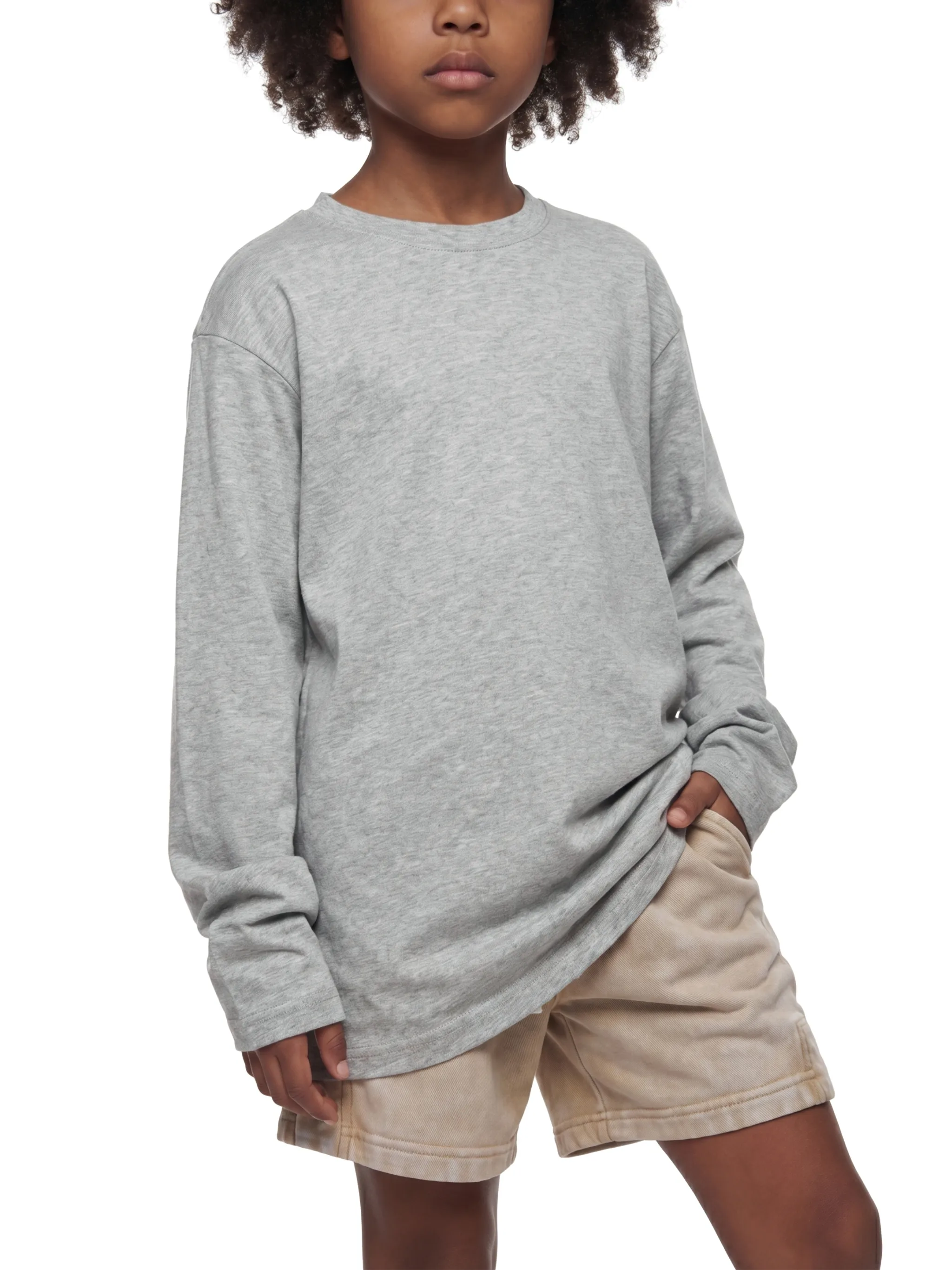 Kid's Drop Shoulder Long Sleeve T-Shirt